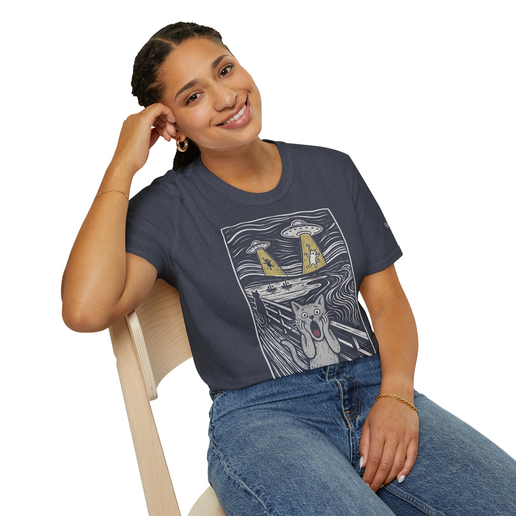The Meow Katzen Kunstparodie T Shirt – Cat Art collection | UrbanPrintz