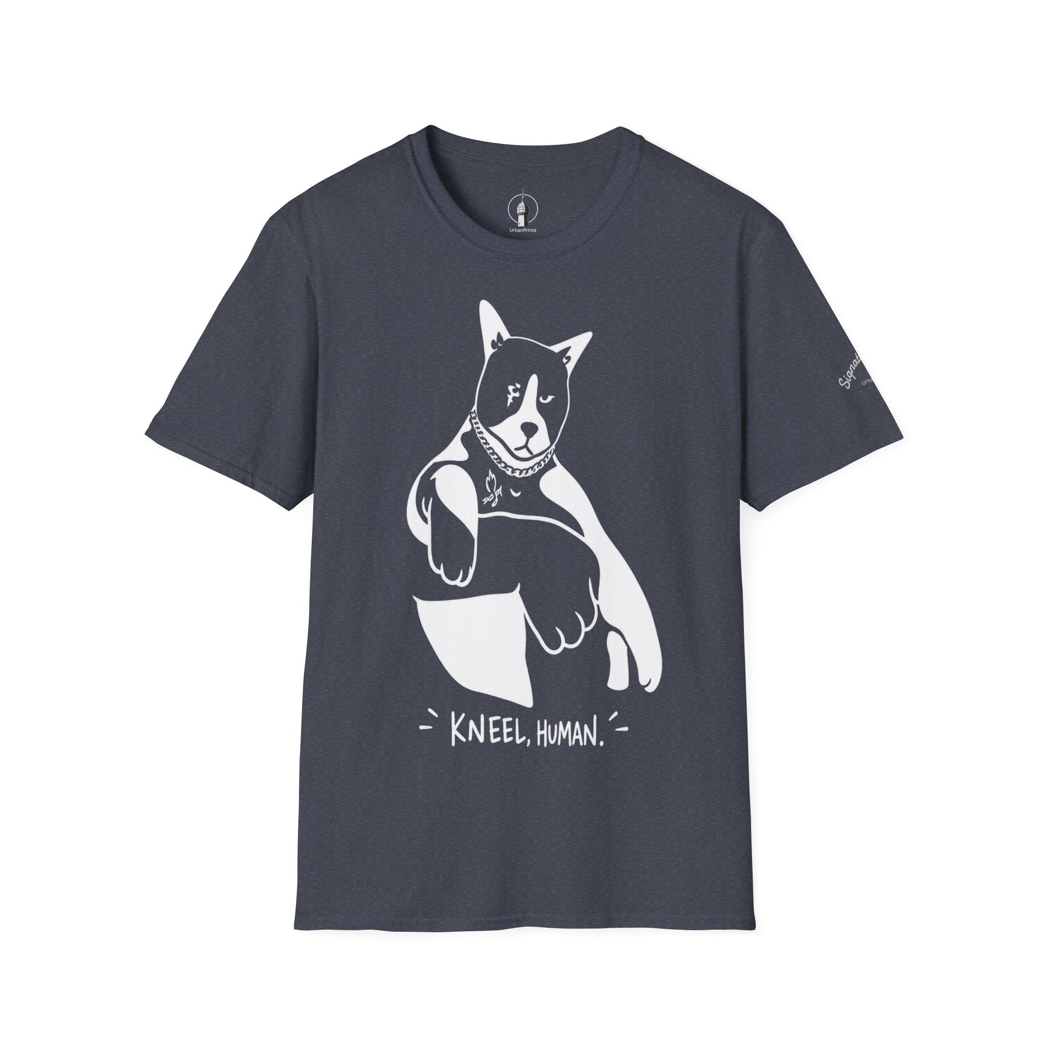 Kneel Human Lustiges Katzen T Shirt – Cat Art collection | UrbanPrintz