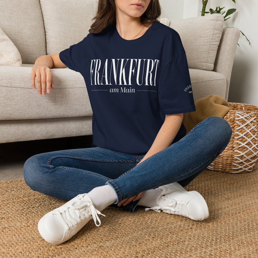 Frankfurt am Main (gross) Elegantes Typografie T Shirt | UrbanPrintz
