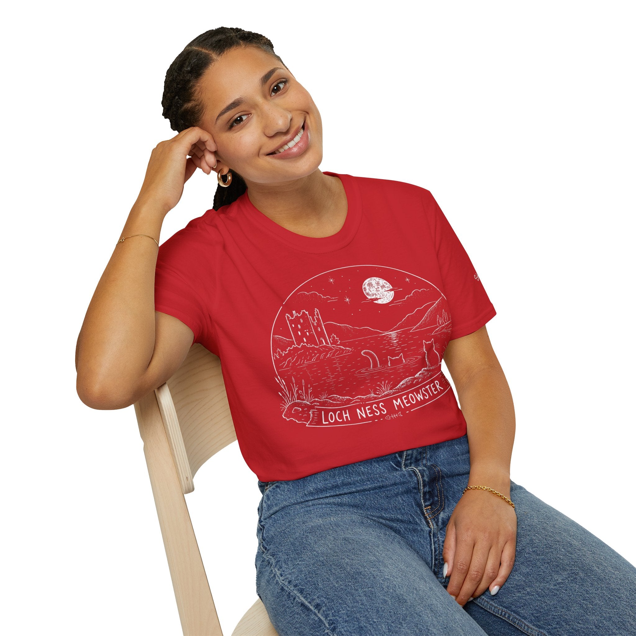 Loch Ness Meowster Katzen T Shirt – Cat Art collection | UrbanPrintz