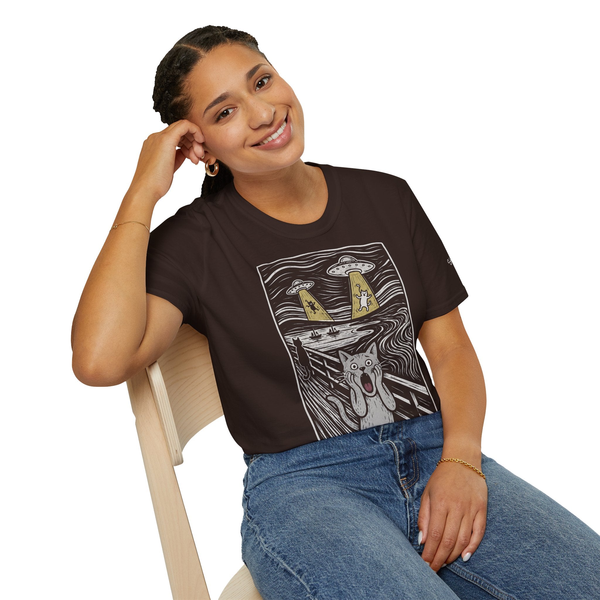 The Meow Katzen Kunstparodie T Shirt – Cat Art collection | UrbanPrintz