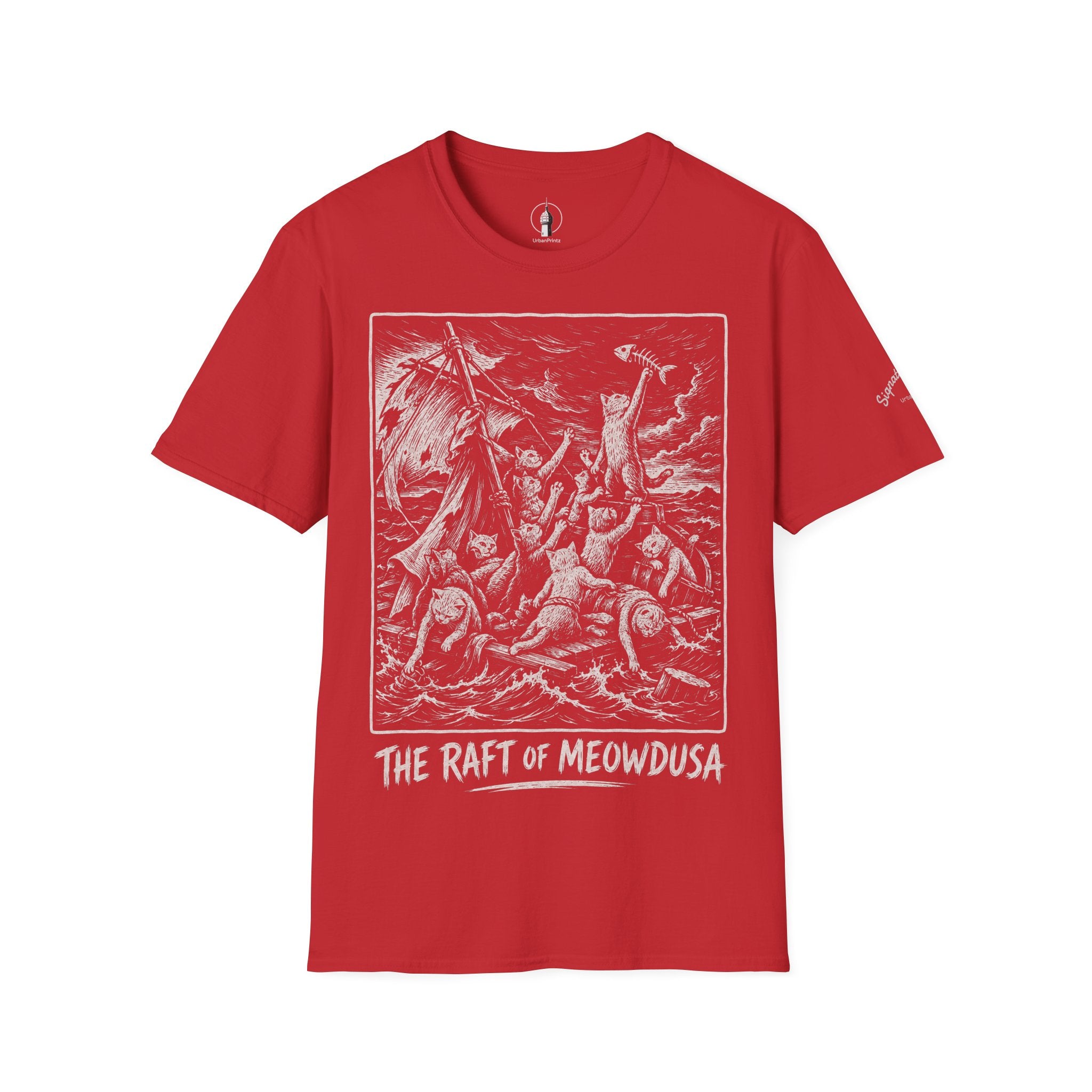 The Raft of Meowdusa Katzen Kunstparodie T Shirt – Cat Art collection | UrbanPrintz