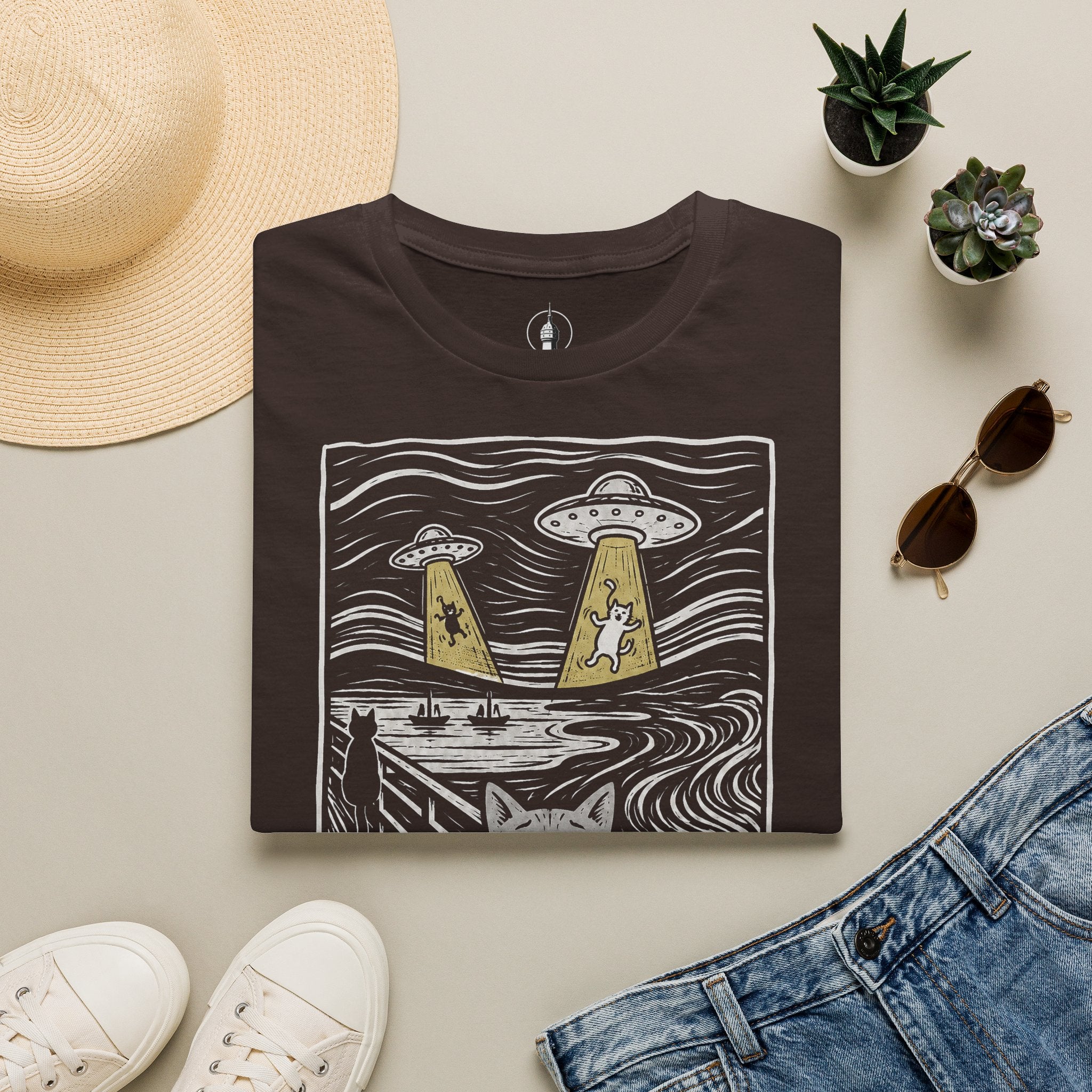 The Meow Katzen Kunstparodie T Shirt – Cat Art collection | UrbanPrintz