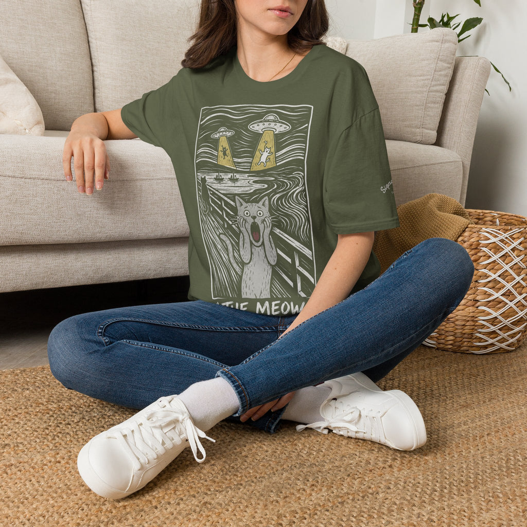 The Meow Katzen Kunstparodie T Shirt – Cat Art collection | UrbanPrintz