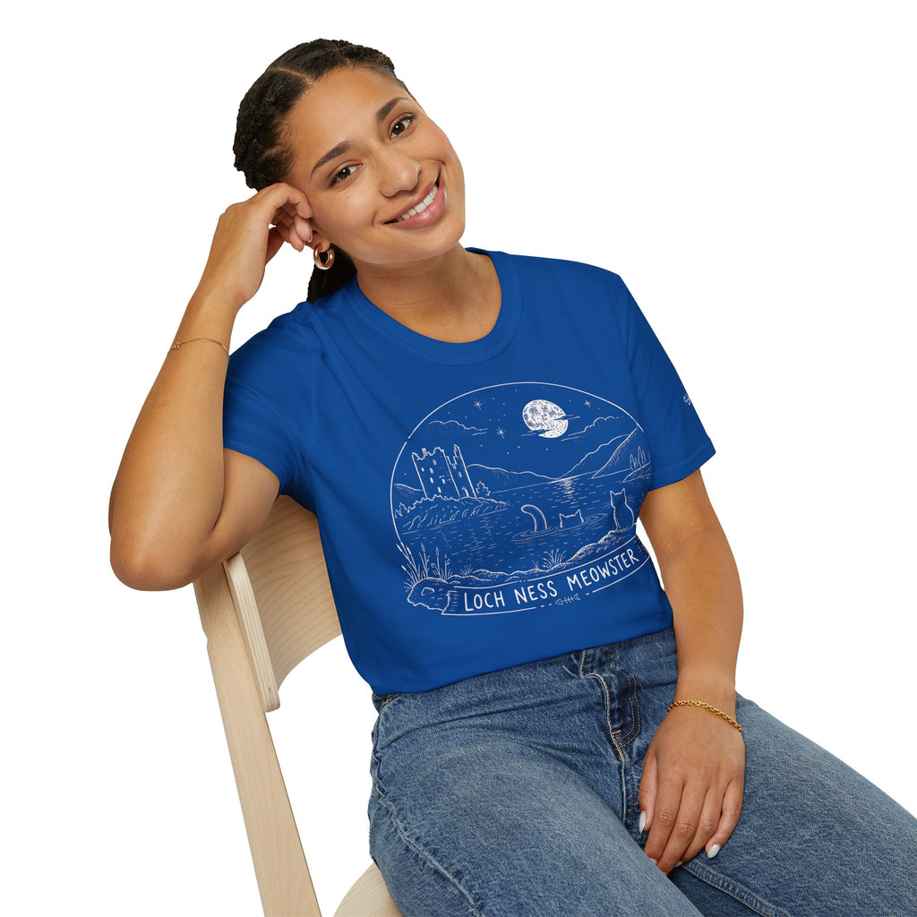 Loch Ness Meowster Katzen T Shirt – Cat Art collection | UrbanPrintz