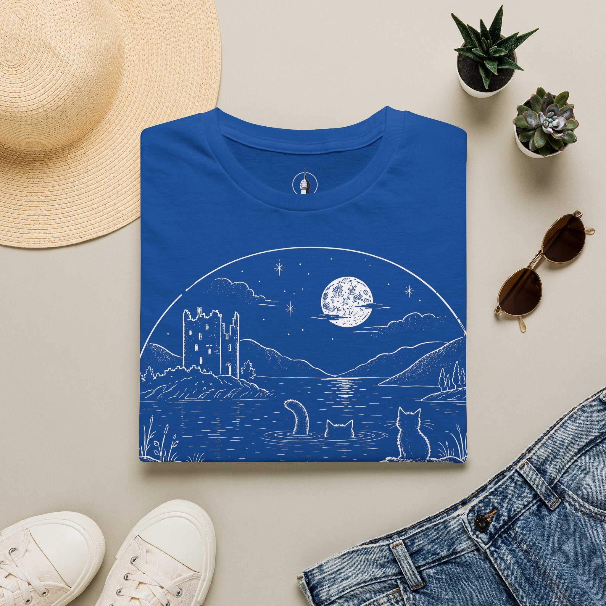 Loch Ness Meowster Katzen T Shirt – Cat Art collection | UrbanPrintz