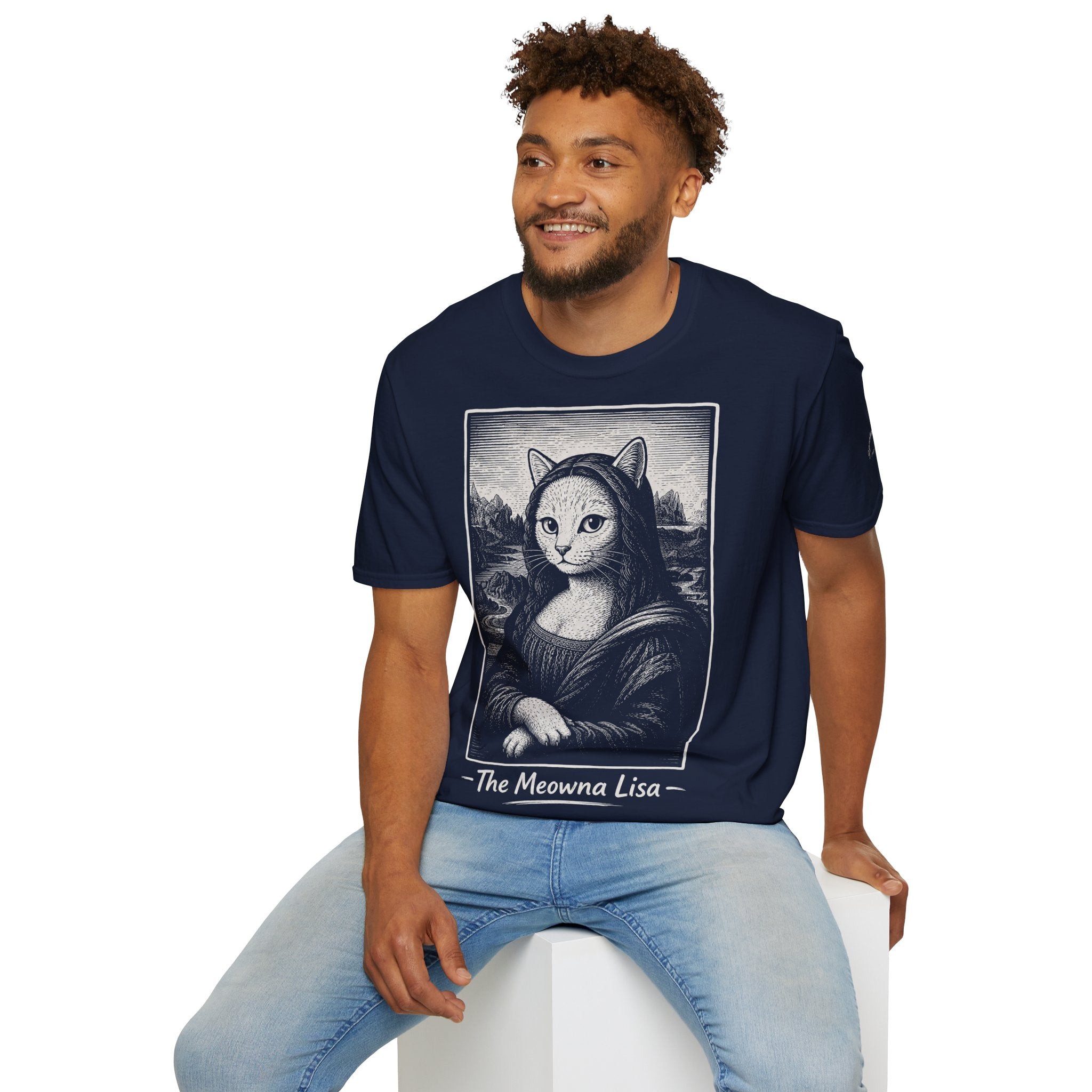The Meowna Lisa Katzen Kunst T Shirt – Cat Art collection | UrbanPrintz
