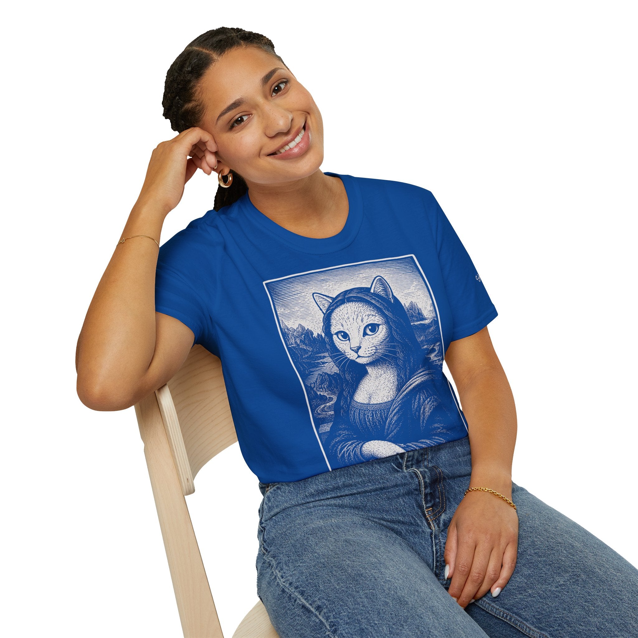 The Meowna Lisa Katzen Kunst T Shirt – Cat Art collection | UrbanPrintz