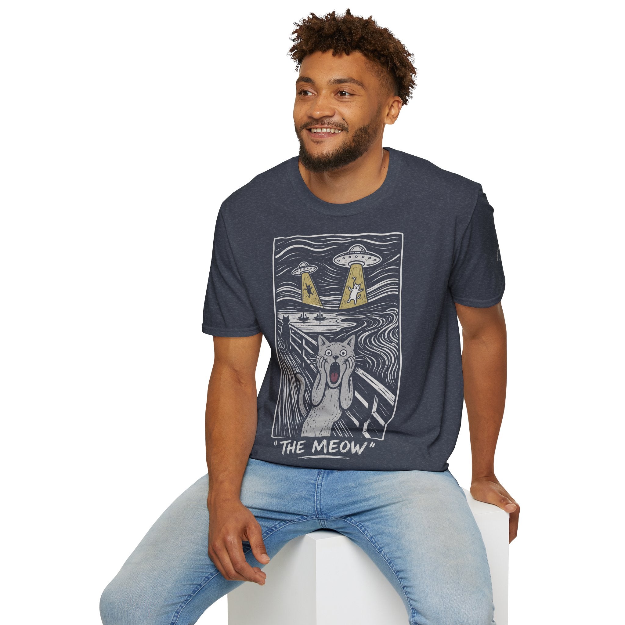 The Meow Katzen Kunstparodie T Shirt – Cat Art collection | UrbanPrintz