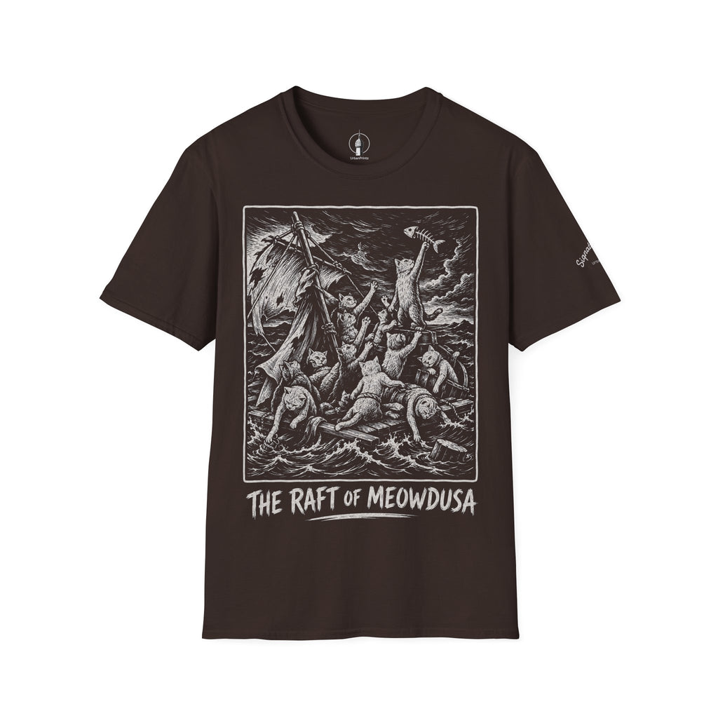 The Raft of Meowdusa Katzen Kunstparodie T Shirt – Cat Art collection | UrbanPrintz