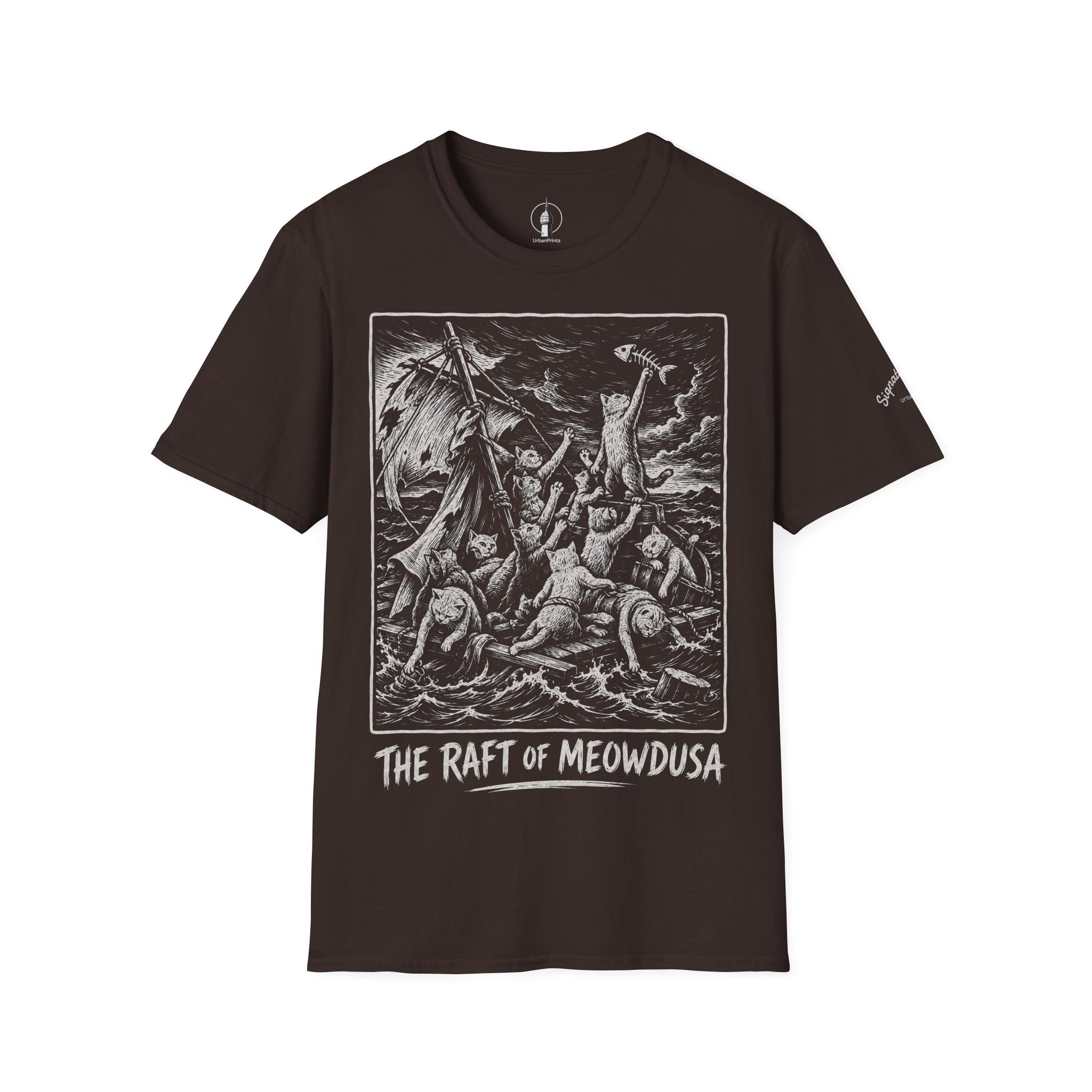 The Raft of Meowdusa Katzen Kunstparodie T Shirt – Cat Art collection | UrbanPrintz
