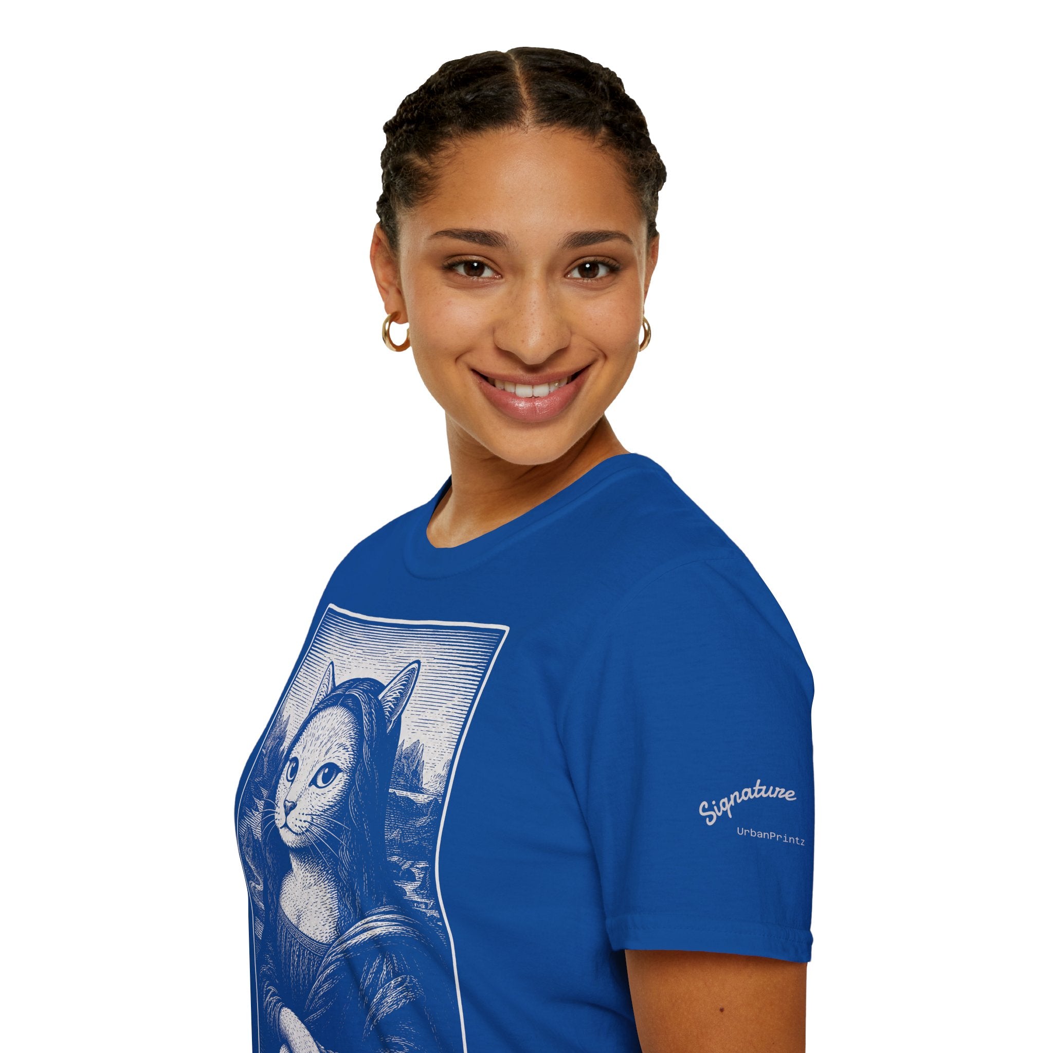 The Meowna Lisa Katzen Kunst T Shirt – Cat Art collection | UrbanPrintz