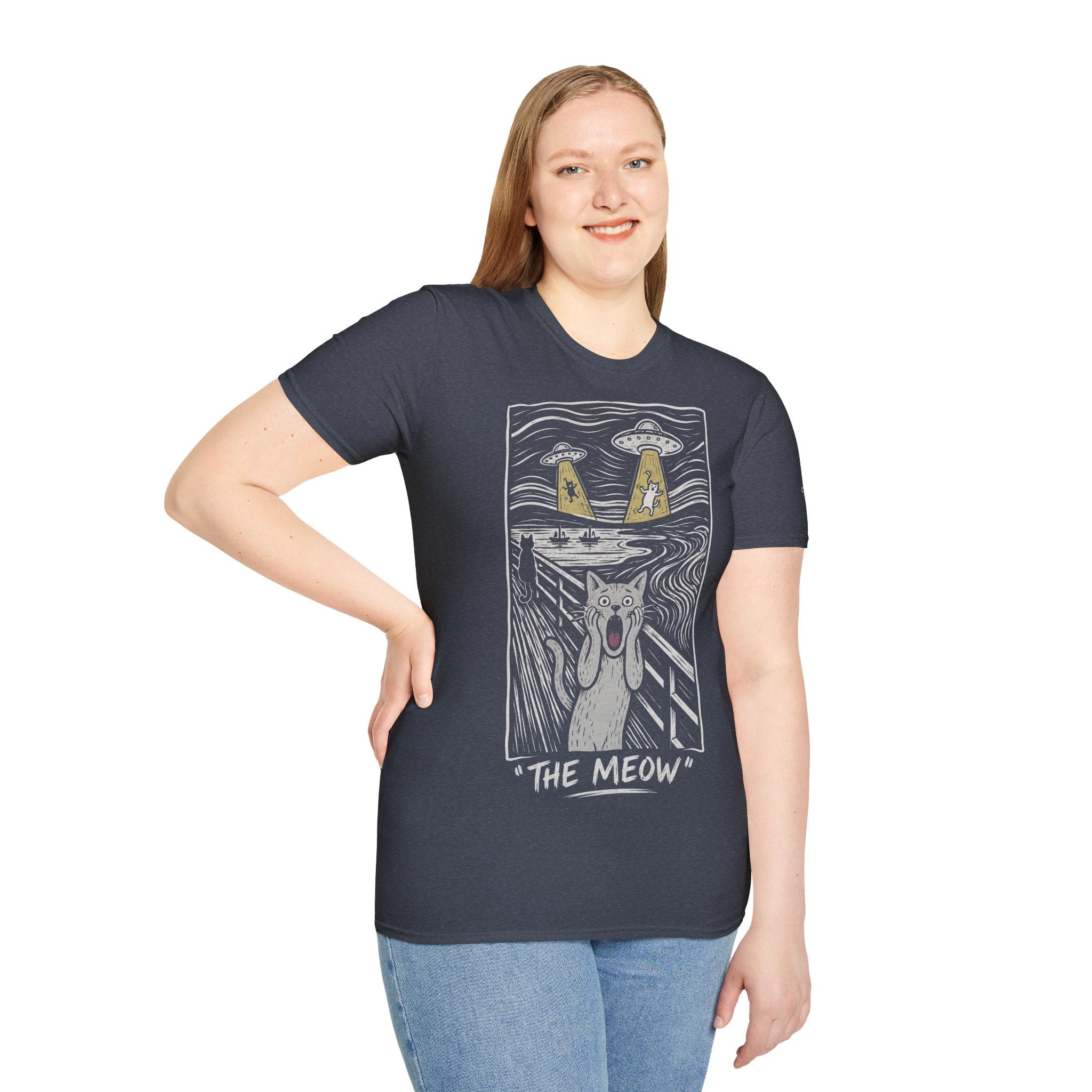 The Meow Katzen Kunstparodie T Shirt – Cat Art collection | UrbanPrintz