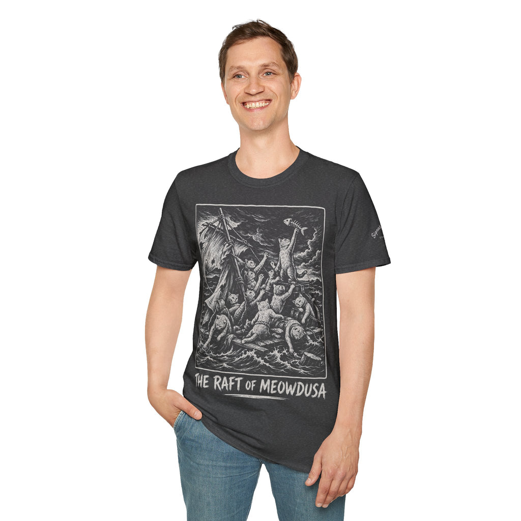 The Raft of Meowdusa Katzen Kunstparodie T Shirt – Cat Art collection | UrbanPrintz