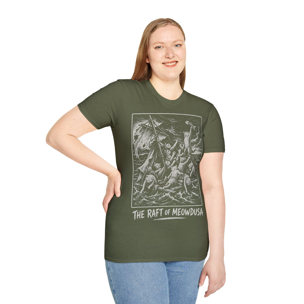 The Raft of Meowdusa Katzen Kunstparodie T Shirt – Cat Art collection | UrbanPrintz