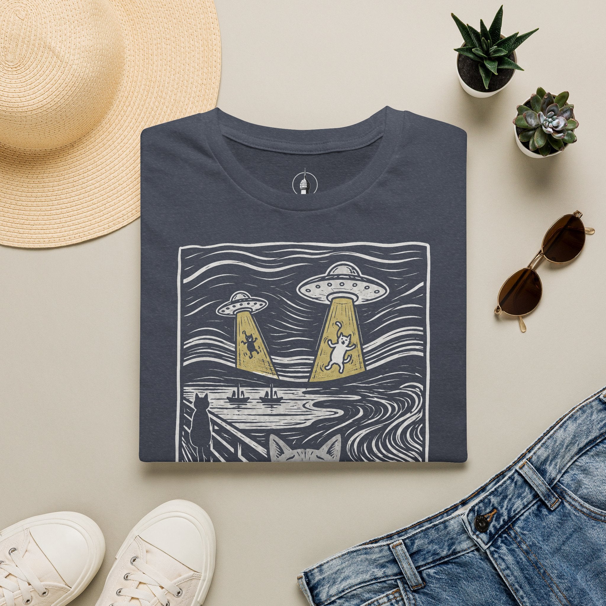 The Meow Katzen Kunstparodie T Shirt – Cat Art collection | UrbanPrintz