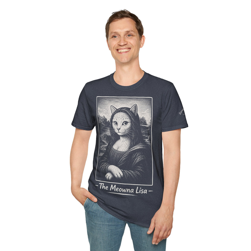 The Meowna Lisa Katzen Kunst T Shirt – Cat Art collection | UrbanPrintz