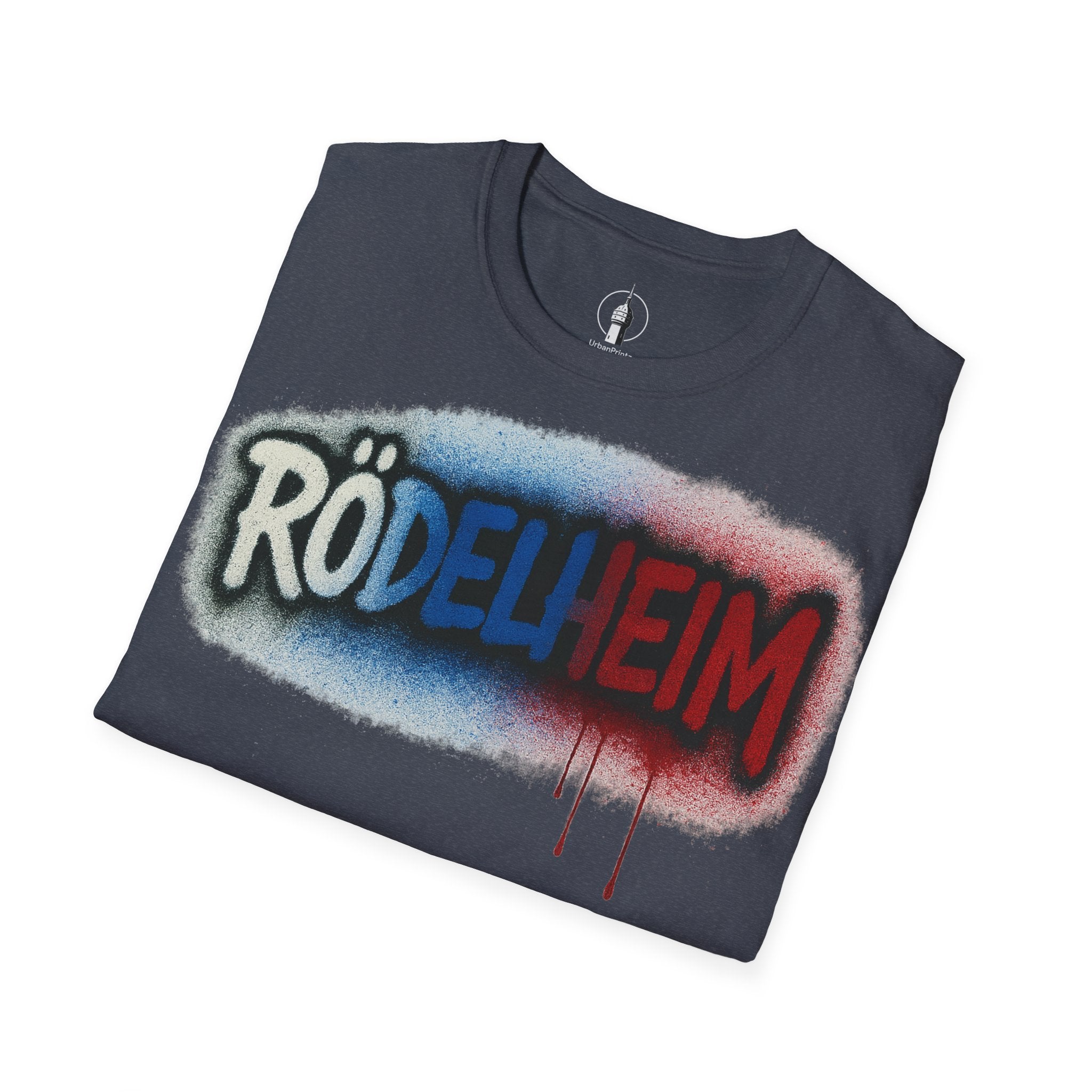 Rödelheim Graffiti T-Shirt – Red-Blue | UrbanPrintz
