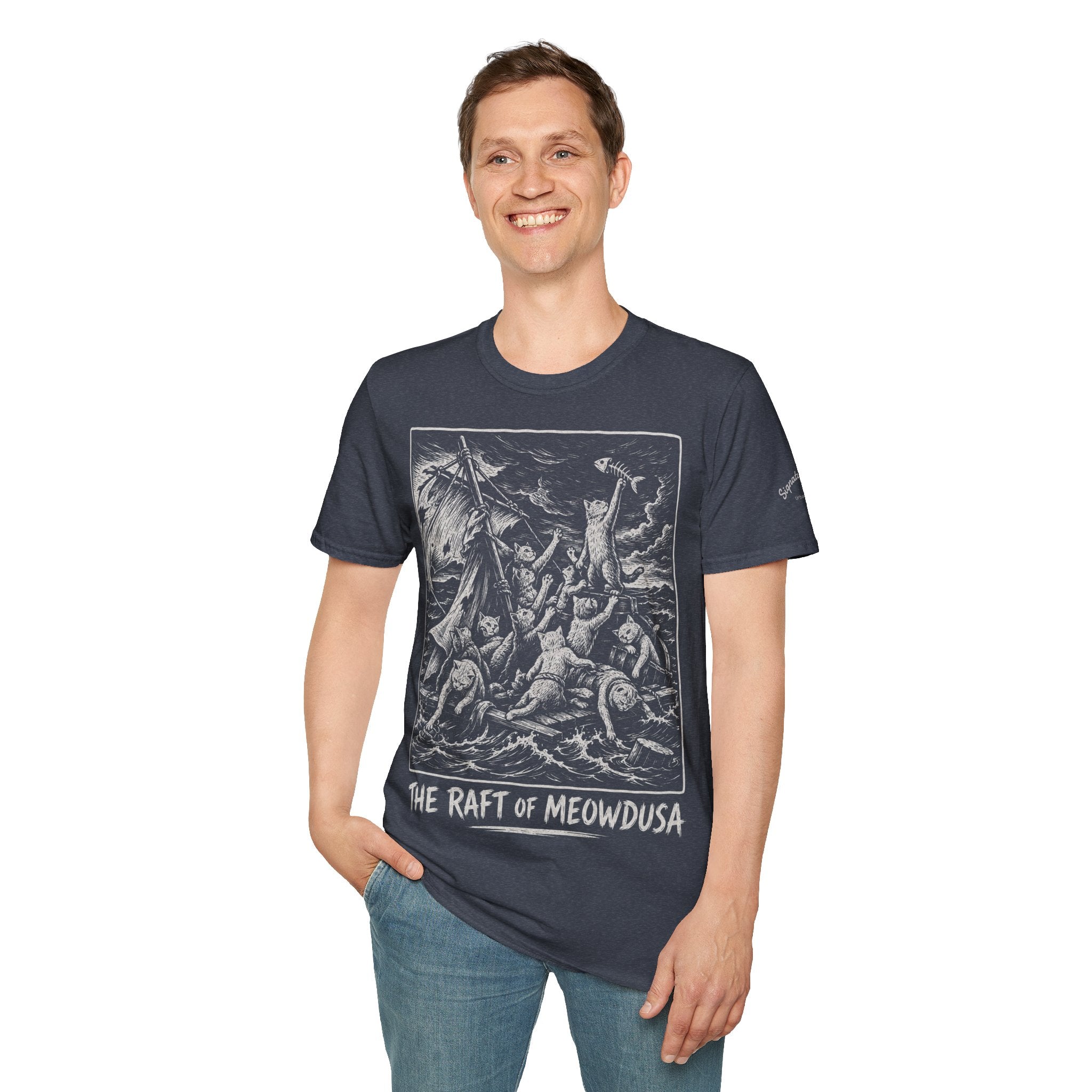 The Raft of Meowdusa Katzen Kunstparodie T Shirt – Cat Art collection | UrbanPrintz