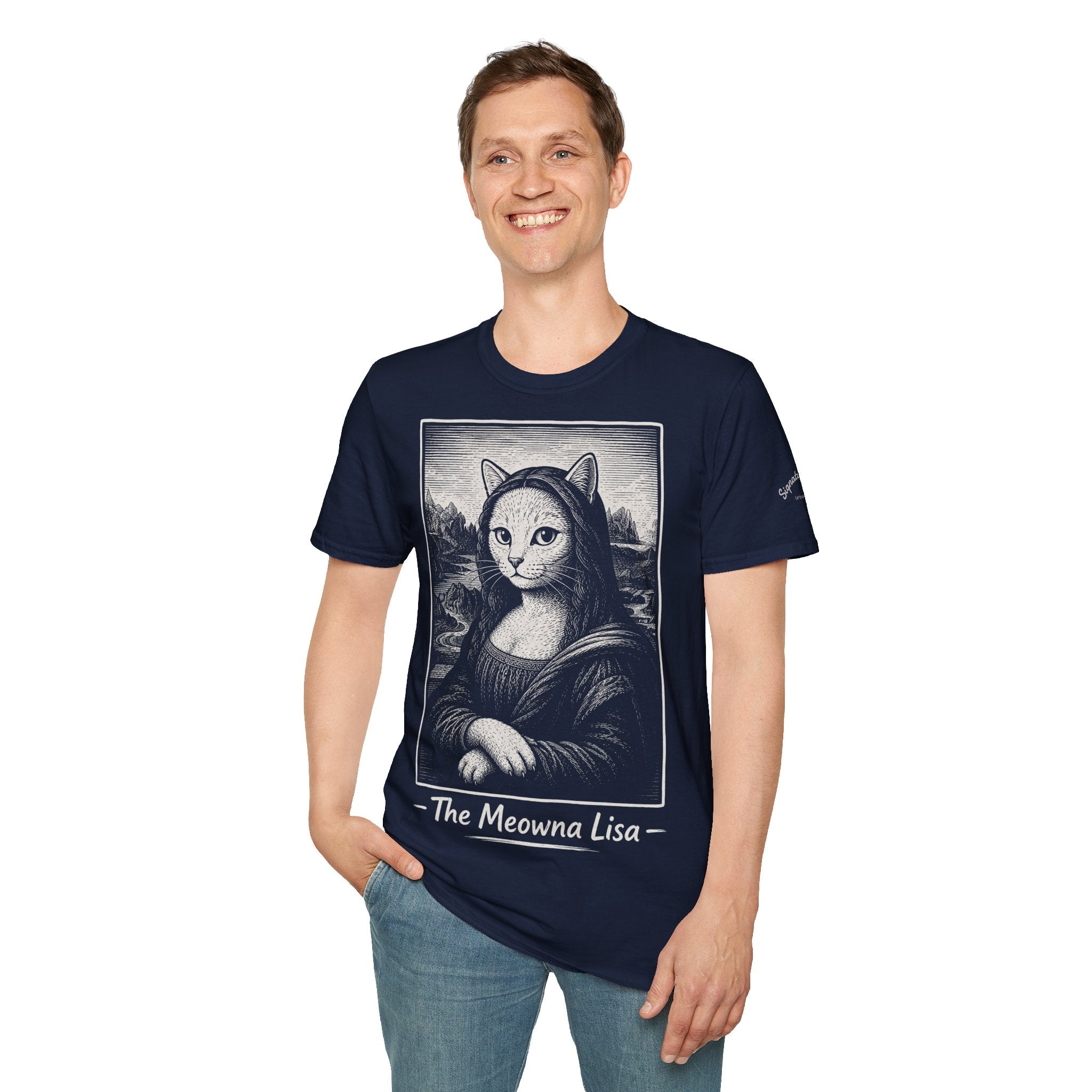 The Meowna Lisa Katzen Kunst T Shirt – Cat Art collection | UrbanPrintz