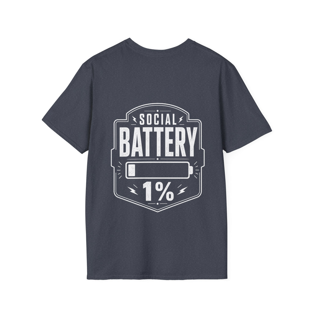 Social Battery 1 Percent Introvert T Shirt – Fun collection | UrbanPrintz