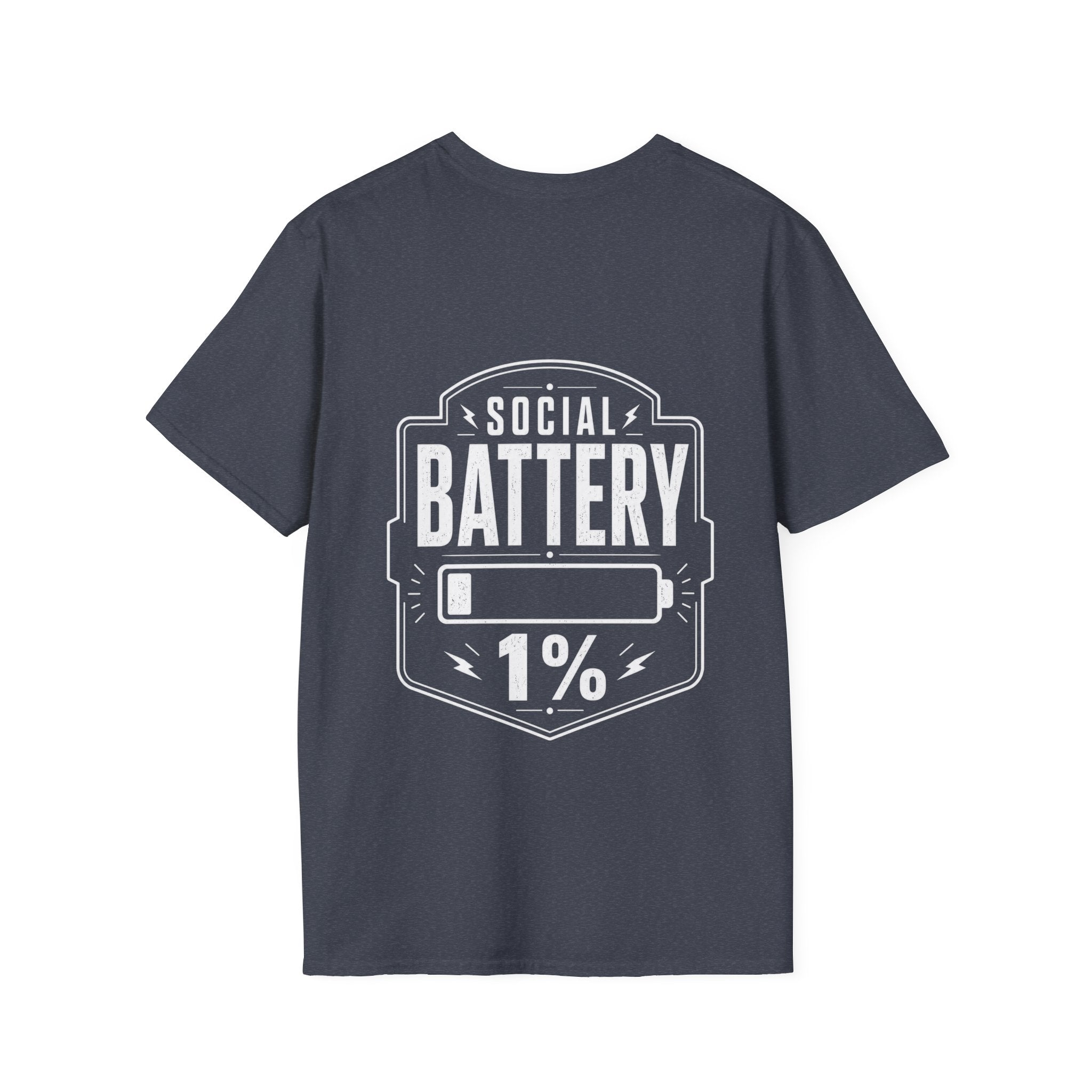 Social Battery 1 Percent Introvert T Shirt – Fun collection | UrbanPrintz