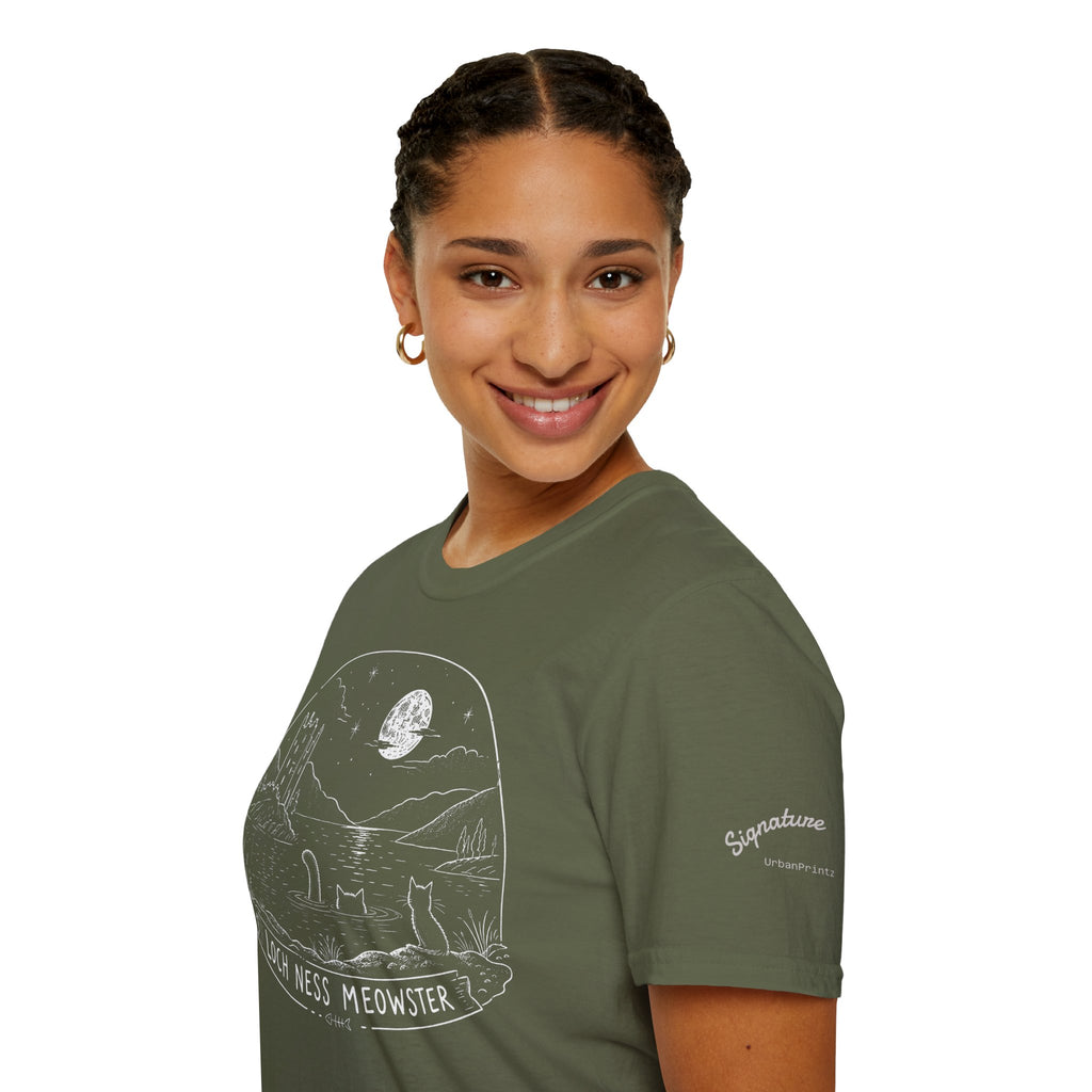 Loch Ness Meowster Katzen T Shirt – Cat Art collection | UrbanPrintz