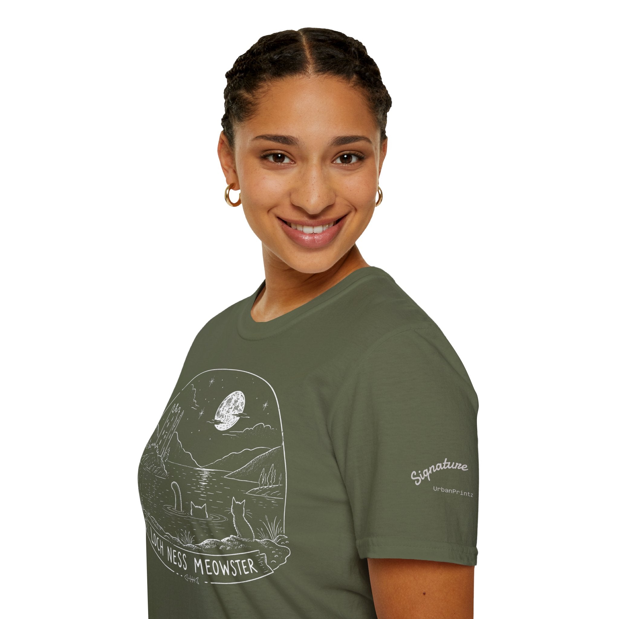 Loch Ness Meowster Katzen T Shirt – Cat Art collection | UrbanPrintz