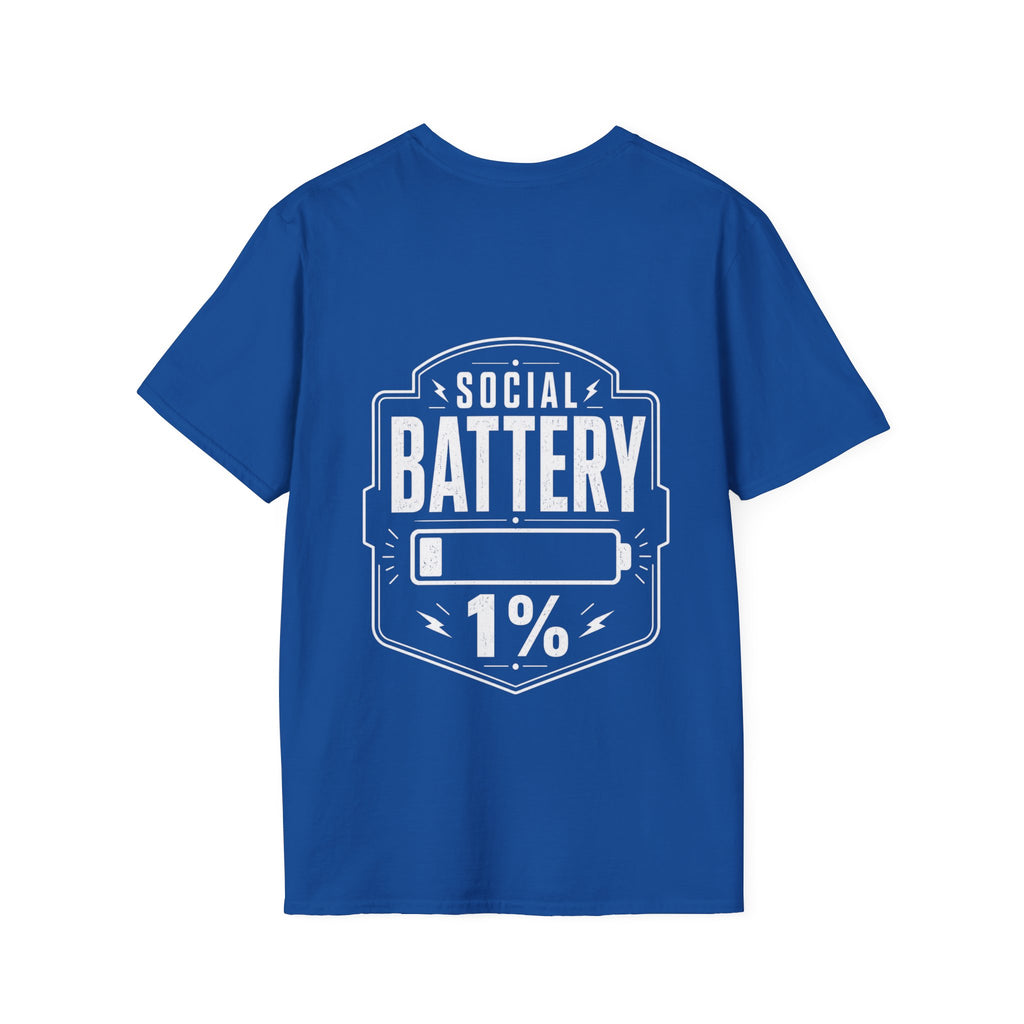 Social Battery 1 Percent Introvert T Shirt – Fun collection | UrbanPrintz