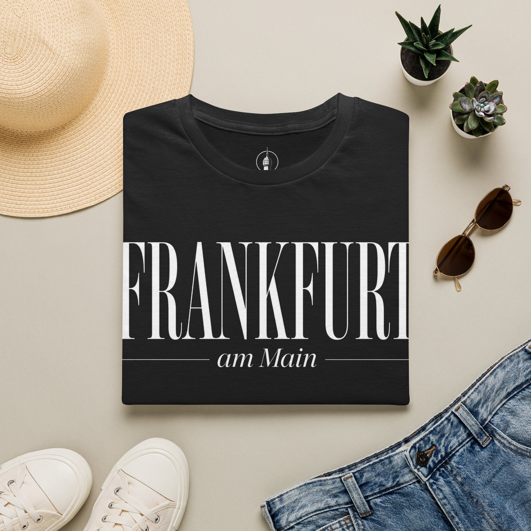 Frankfurt am Main (gross) Elegantes Typografie T Shirt | UrbanPrintz