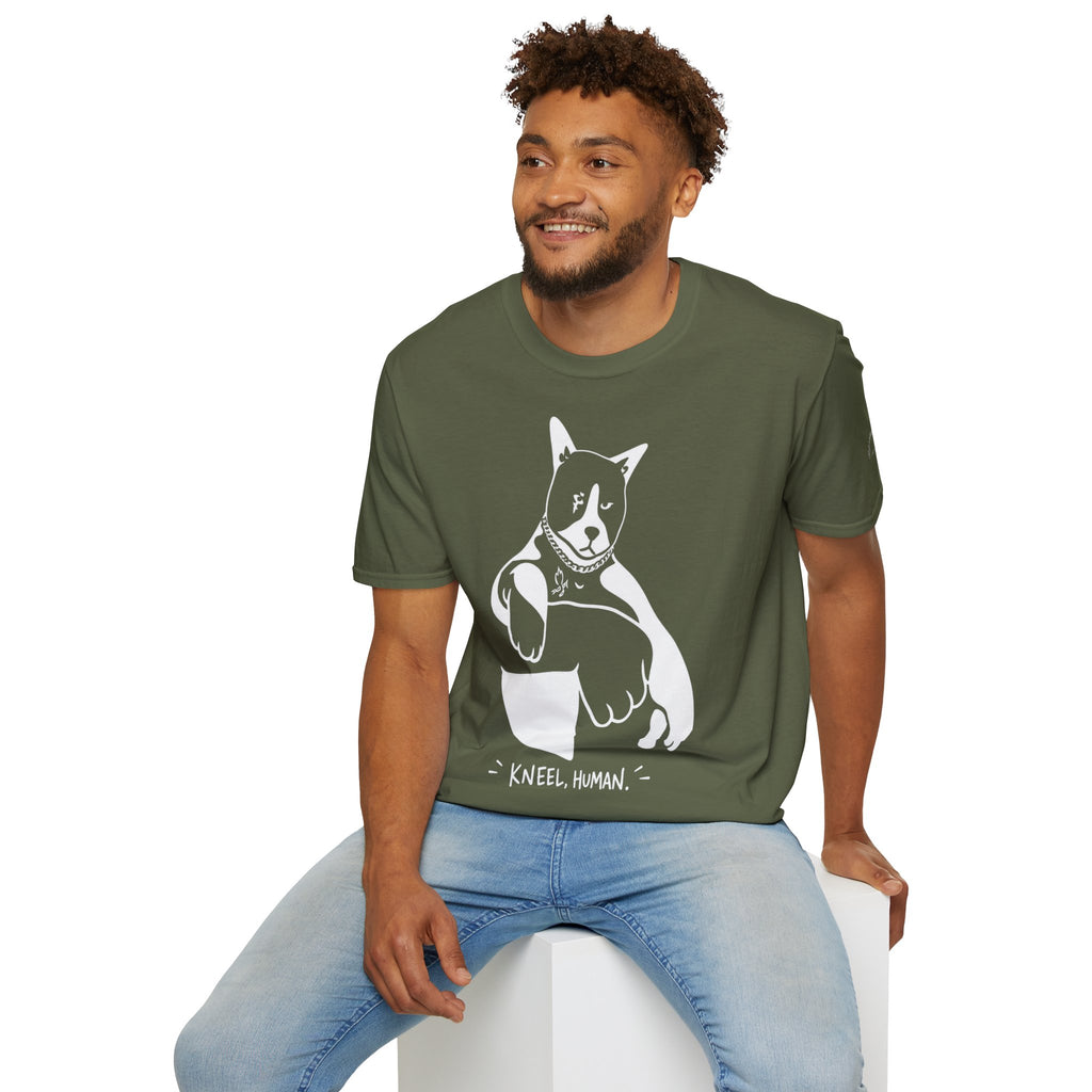 Kneel Human Lustiges Katzen T Shirt – Cat Art collection | UrbanPrintz