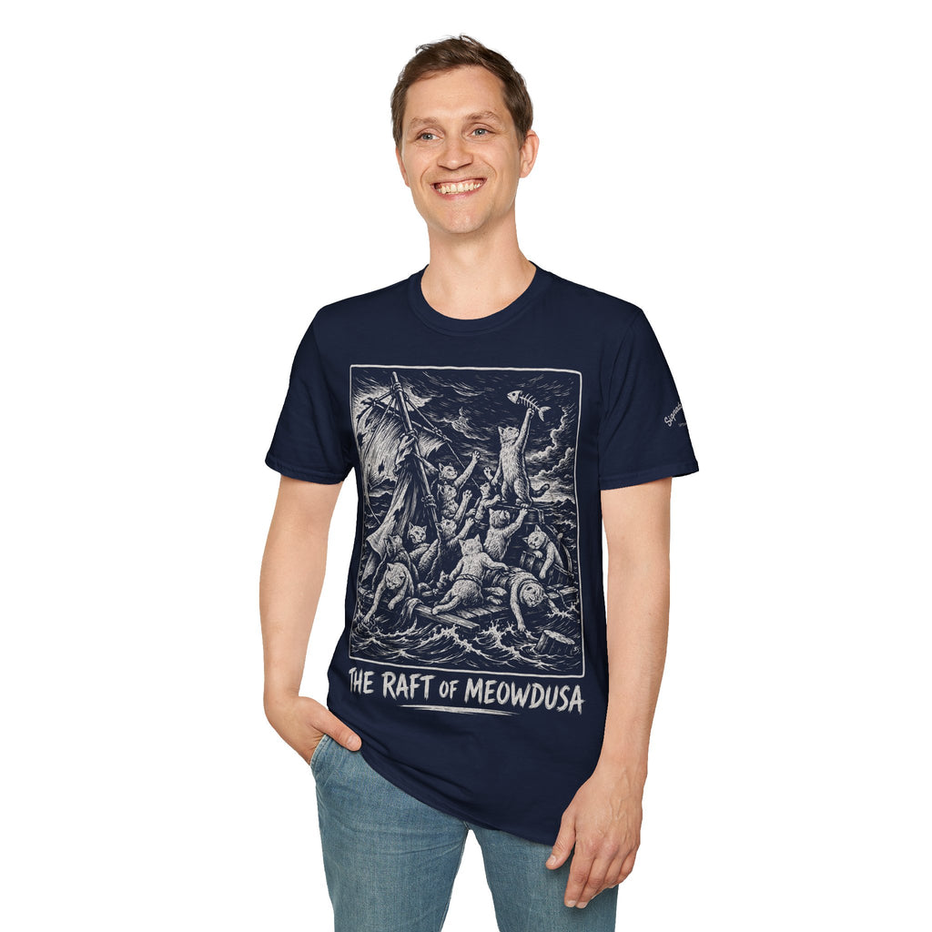 The Raft of Meowdusa Katzen Kunstparodie T Shirt – Cat Art collection | UrbanPrintz