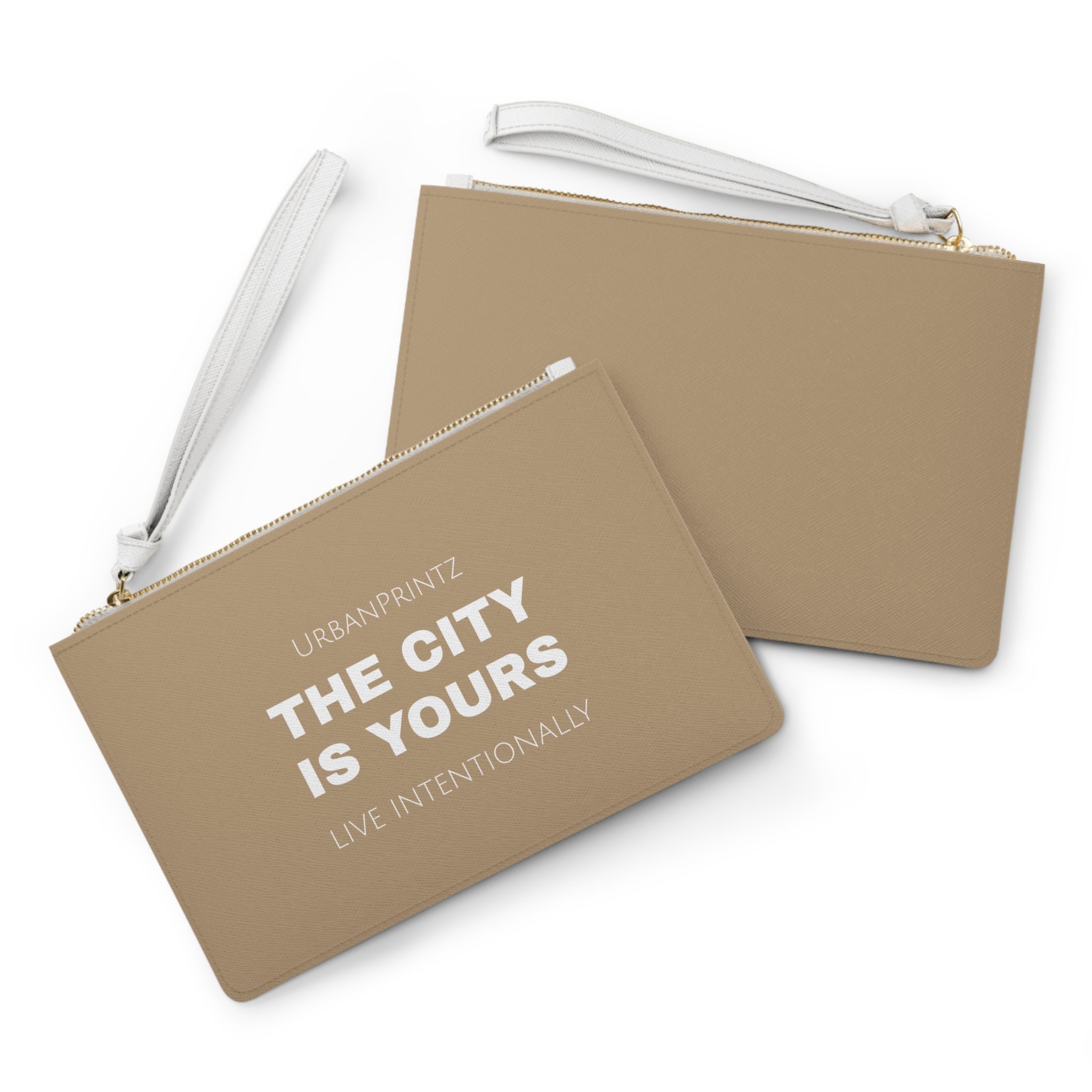 Clutch Bag — "The City Is Yours" Vegan Leather Wristlet | Urban, Motivational Fashion Accessory - UrbanPrintz