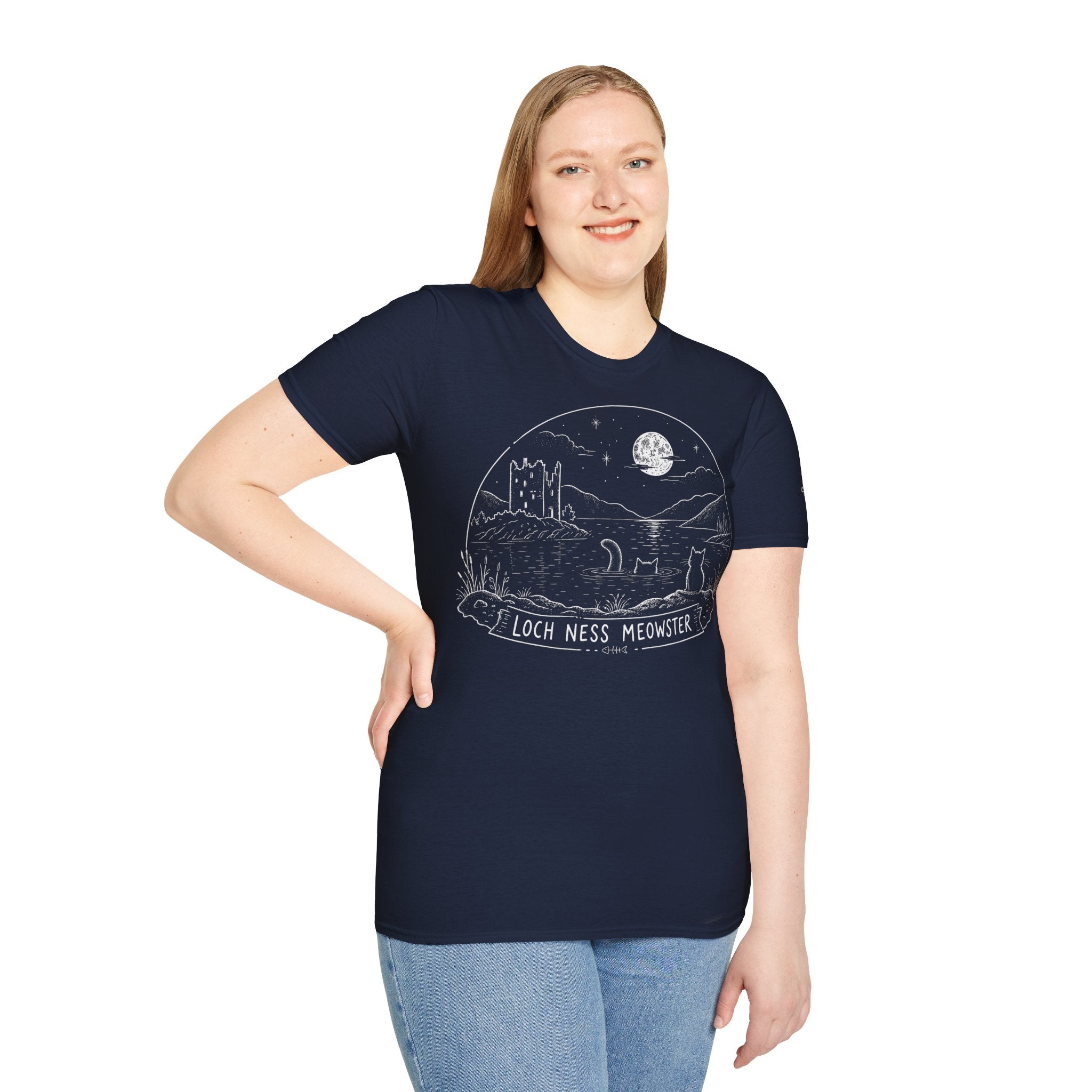 Loch Ness Meowster Katzen T Shirt – Cat Art collection | UrbanPrintz