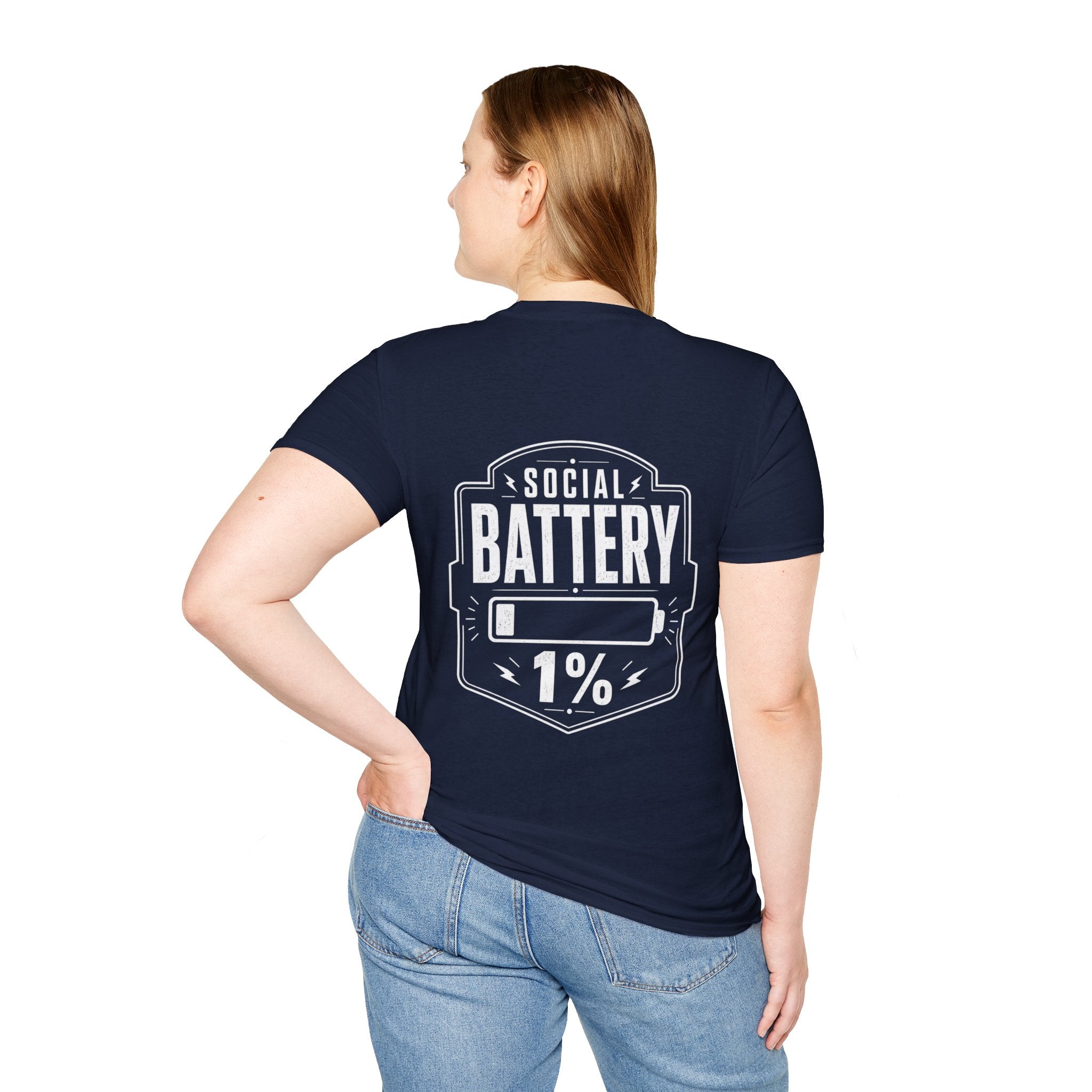 Social Battery 1 Percent Introvert T Shirt – Fun collection | UrbanPrintz