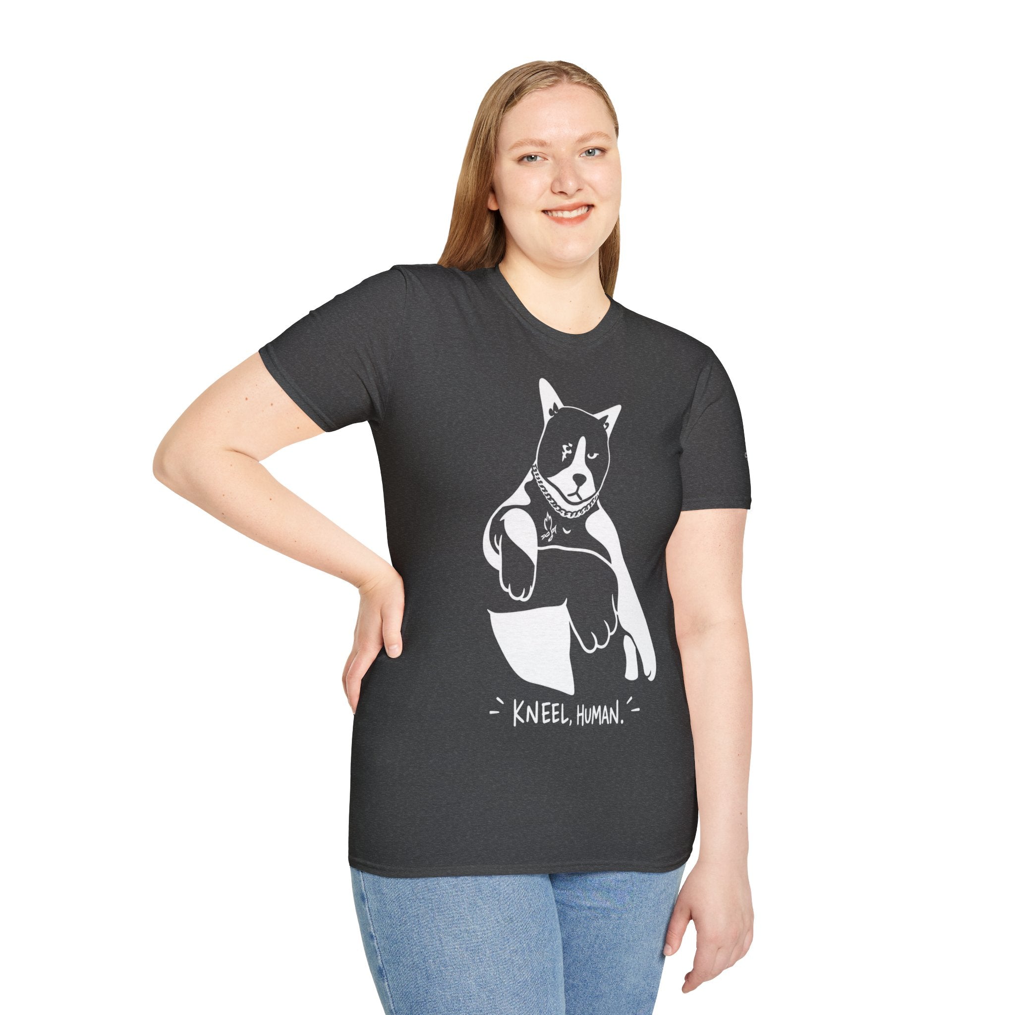 Kneel Human Lustiges Katzen T Shirt – Cat Art collection | UrbanPrintz
