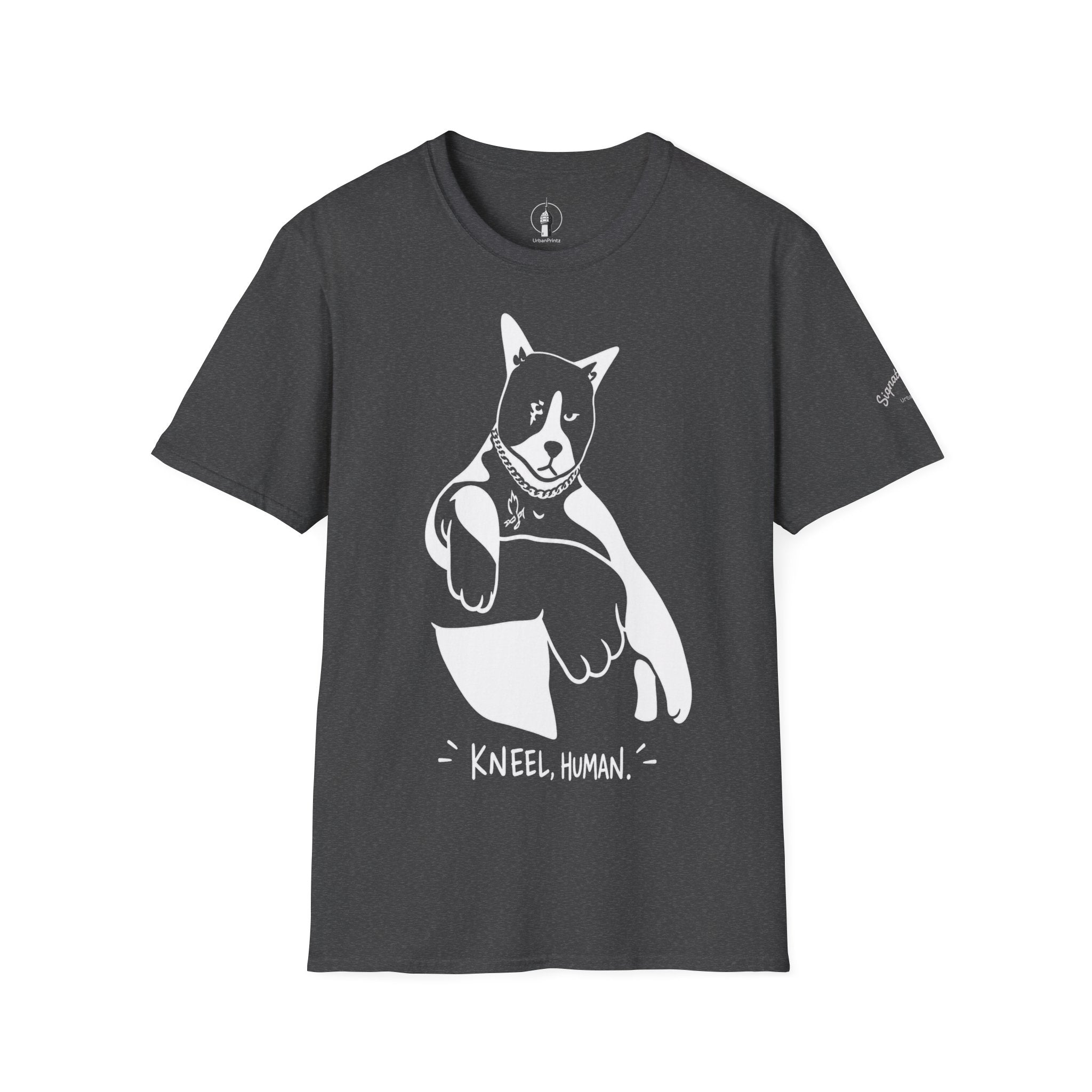 Kneel Human Lustiges Katzen T Shirt – Cat Art collection | UrbanPrintz