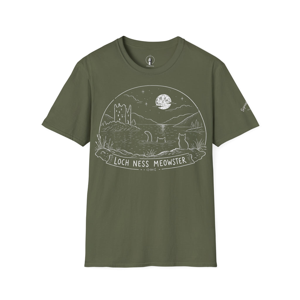 Loch Ness Meowster Katzen T Shirt – Cat Art collection | UrbanPrintz
