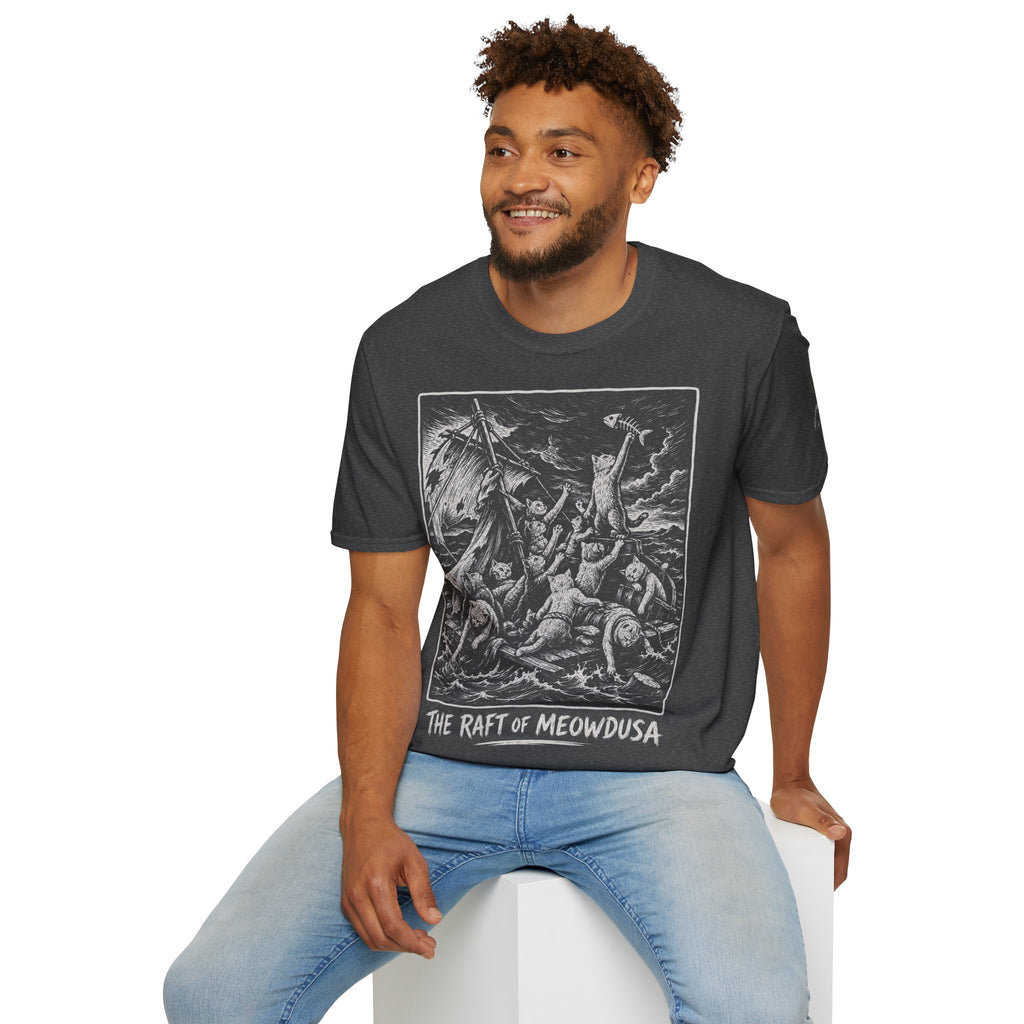 The Raft of Meowdusa Katzen Kunstparodie T Shirt – Cat Art collection | UrbanPrintz