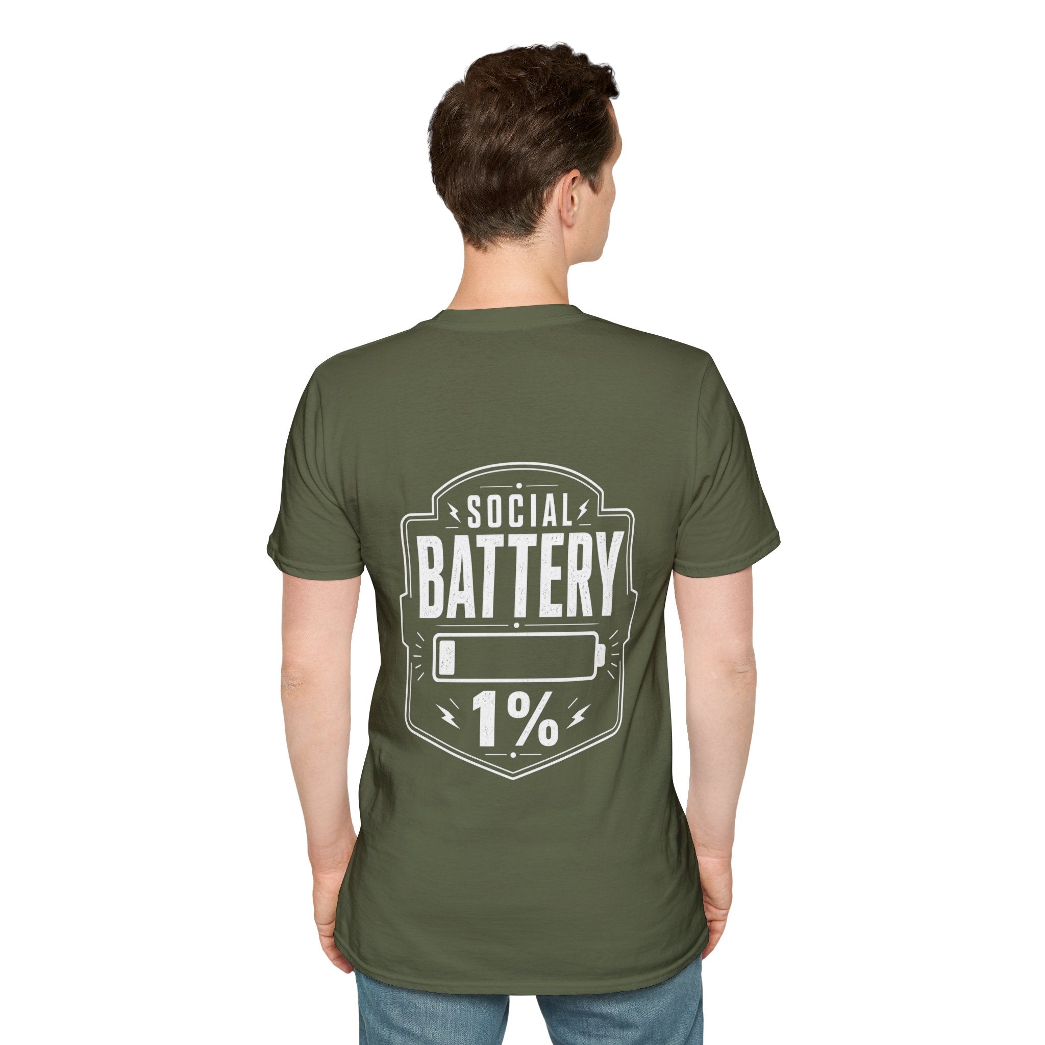 Social Battery 1 Percent Introvert T Shirt – Fun collection | UrbanPrintz