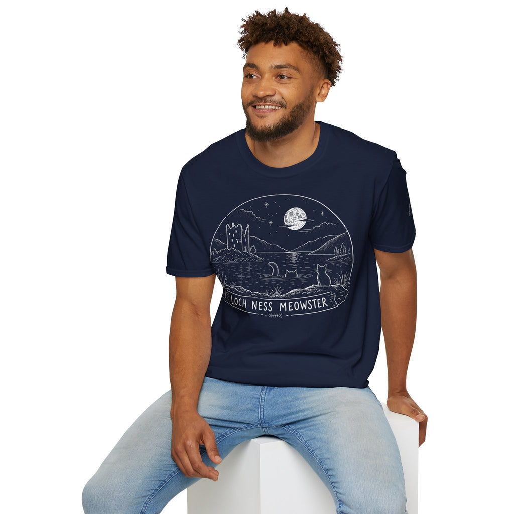 Loch Ness Meowster Katzen T Shirt – Cat Art collection | UrbanPrintz