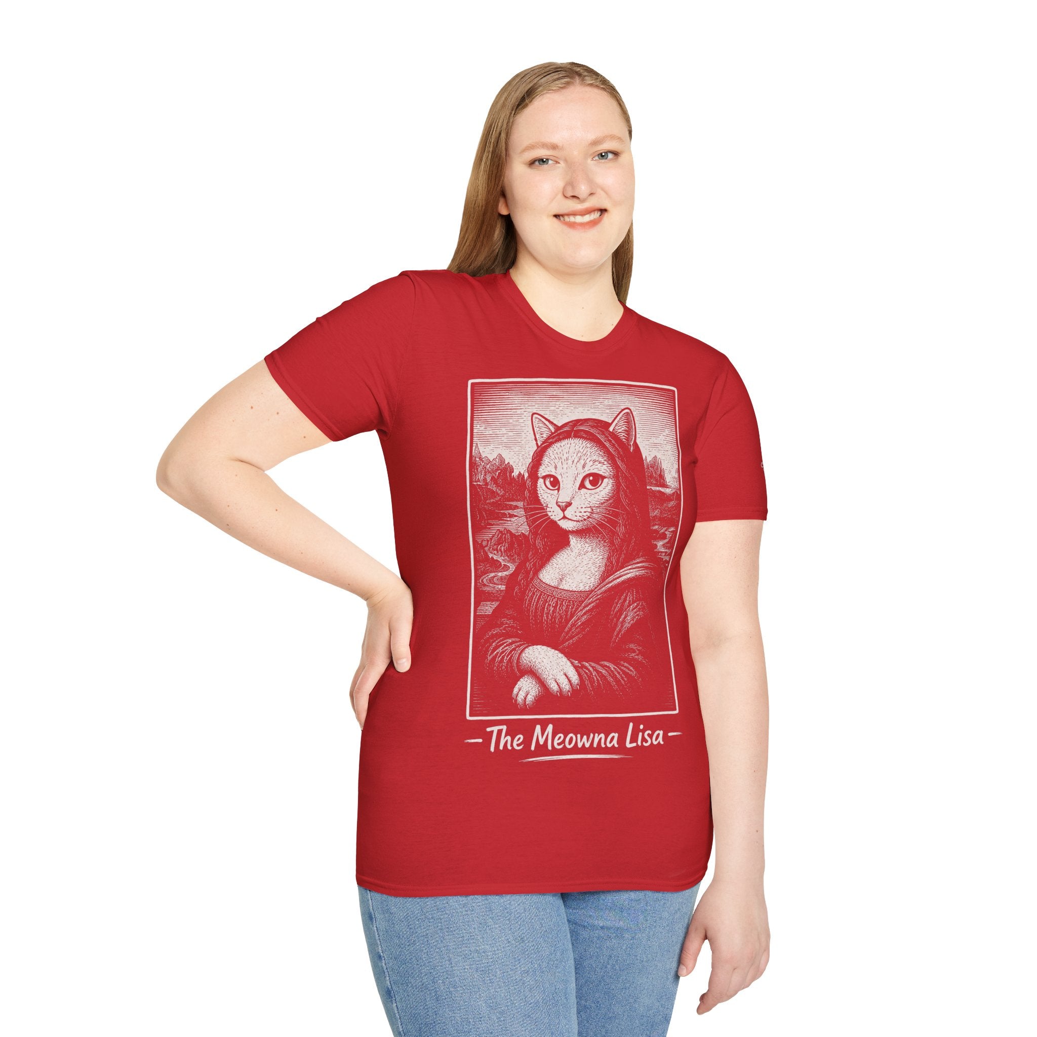 The Meowna Lisa Katzen Kunst T Shirt – Cat Art collection | UrbanPrintz