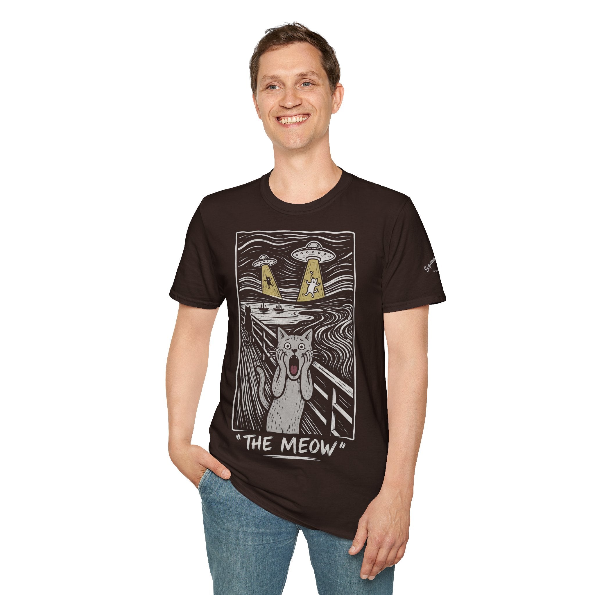 The Meow Katzen Kunstparodie T Shirt – Cat Art collection | UrbanPrintz