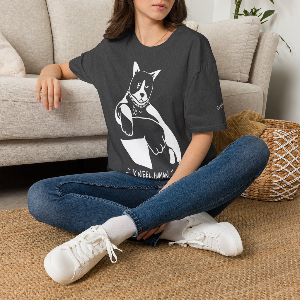 Kneel Human Lustiges Katzen T Shirt – Cat Art collection | UrbanPrintz