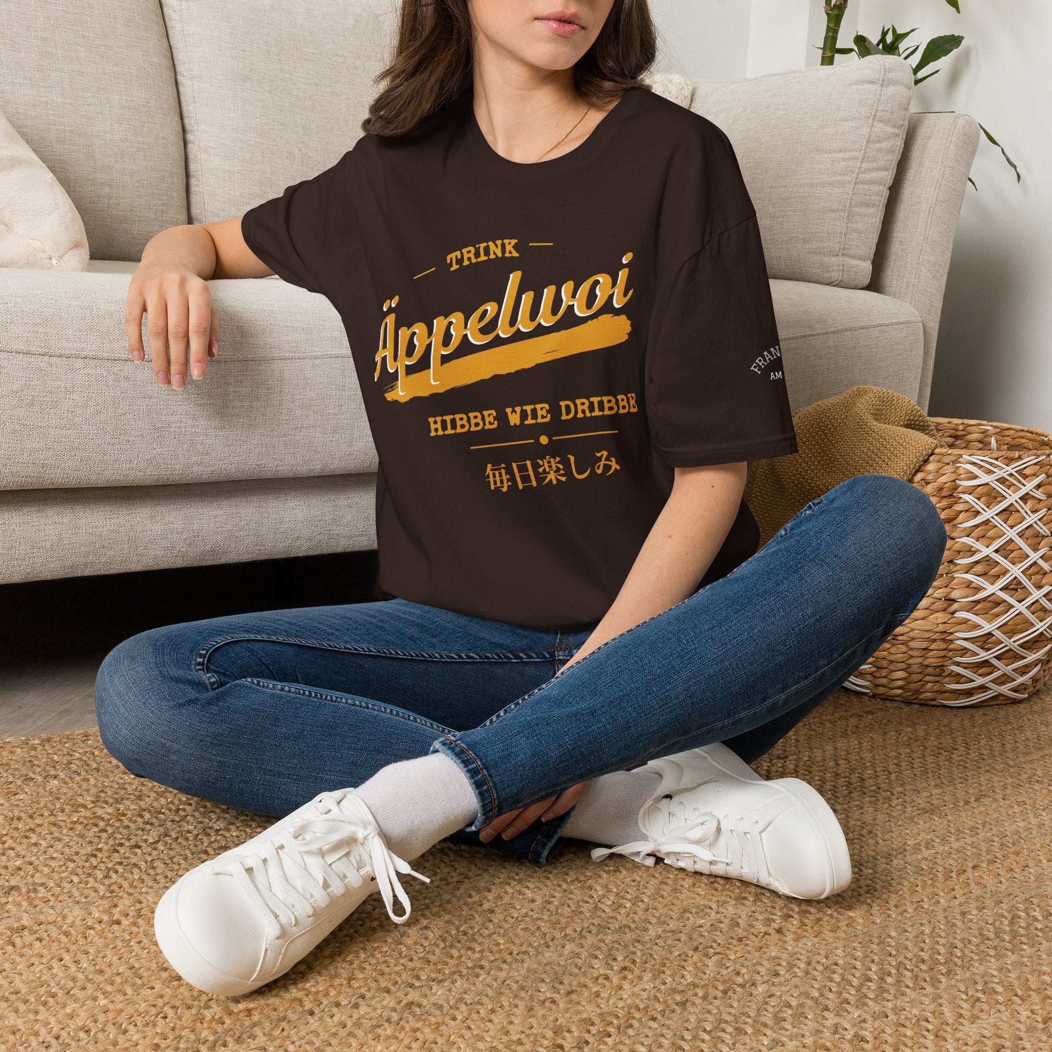 Äppelwoi Hibbe wie Dribbe T Shirt – Fun collection | UrbanPrintz