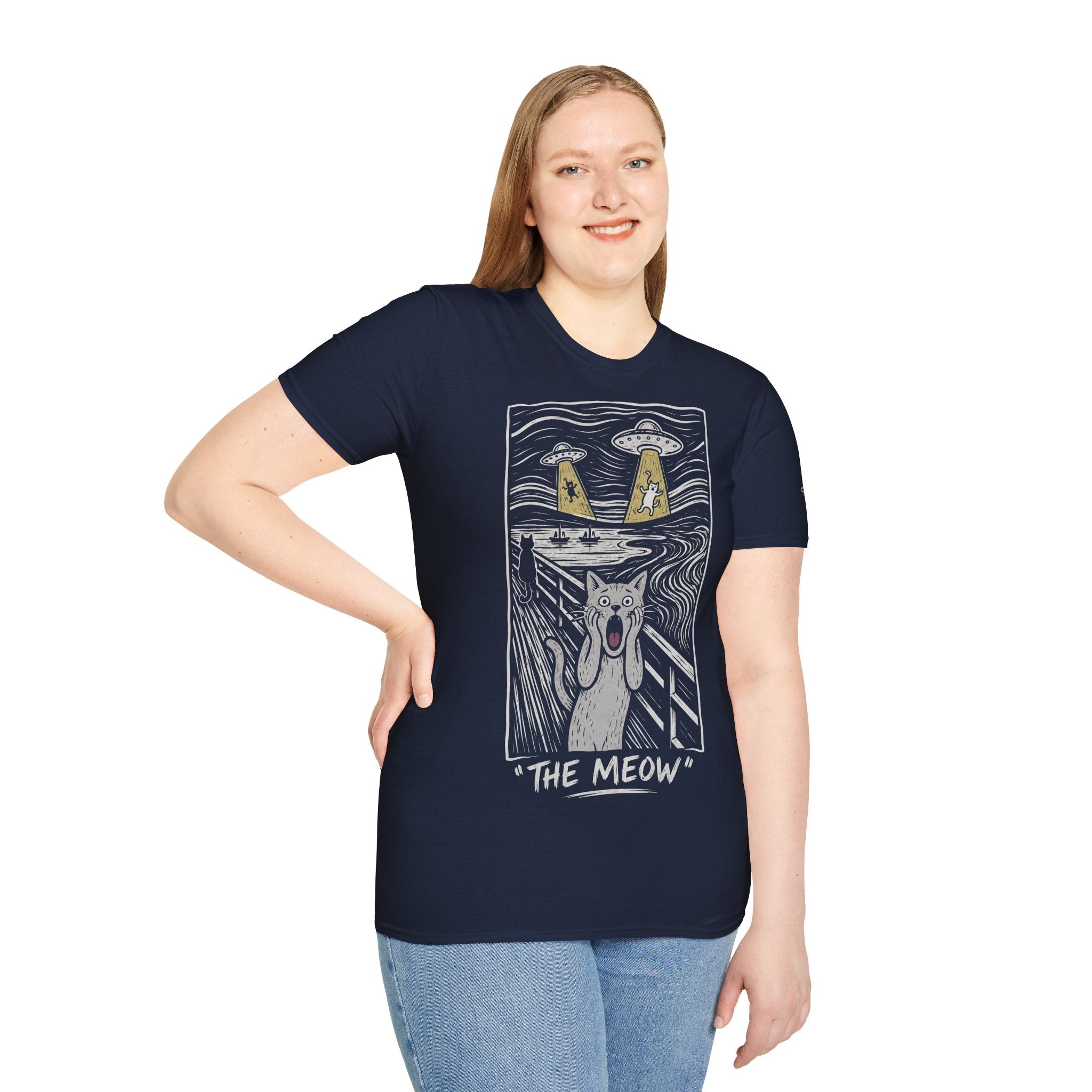 The Meow Katzen Kunstparodie T Shirt – Cat Art collection | UrbanPrintz