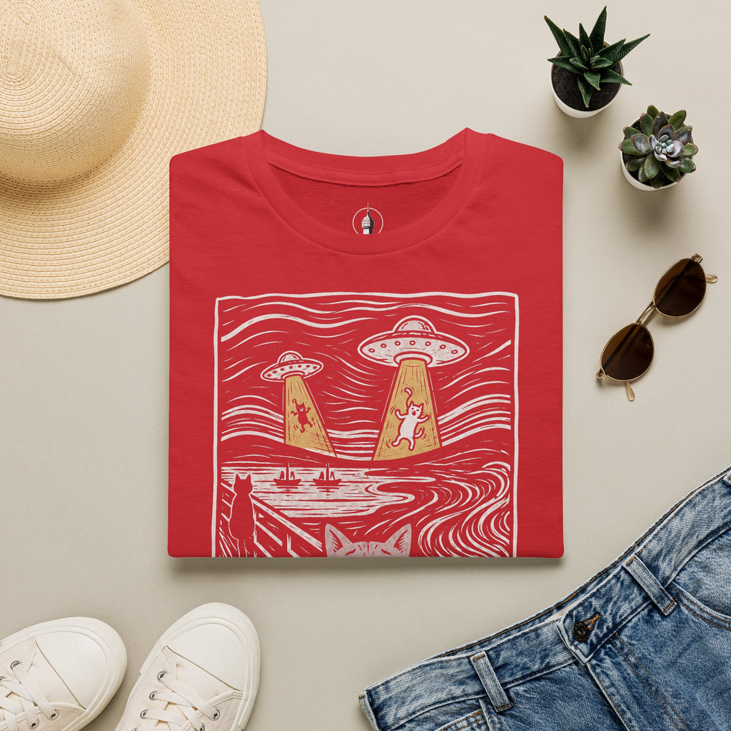 The Meow Katzen Kunstparodie T Shirt – Cat Art collection | UrbanPrintz