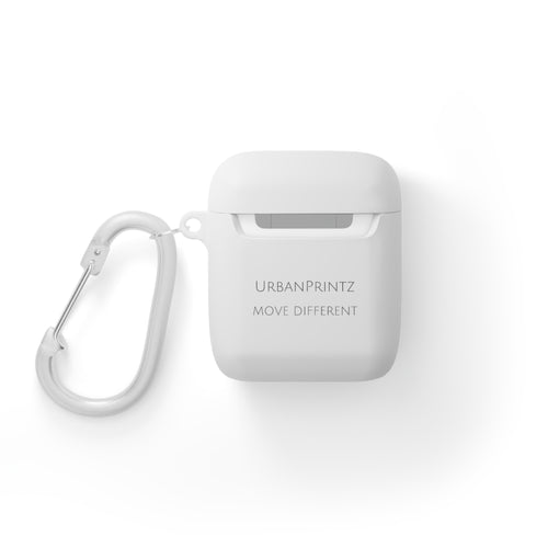 AirPods Case — Minimal Urban 'Move Different' Protective Cover with Carabiner - UrbanPrintz