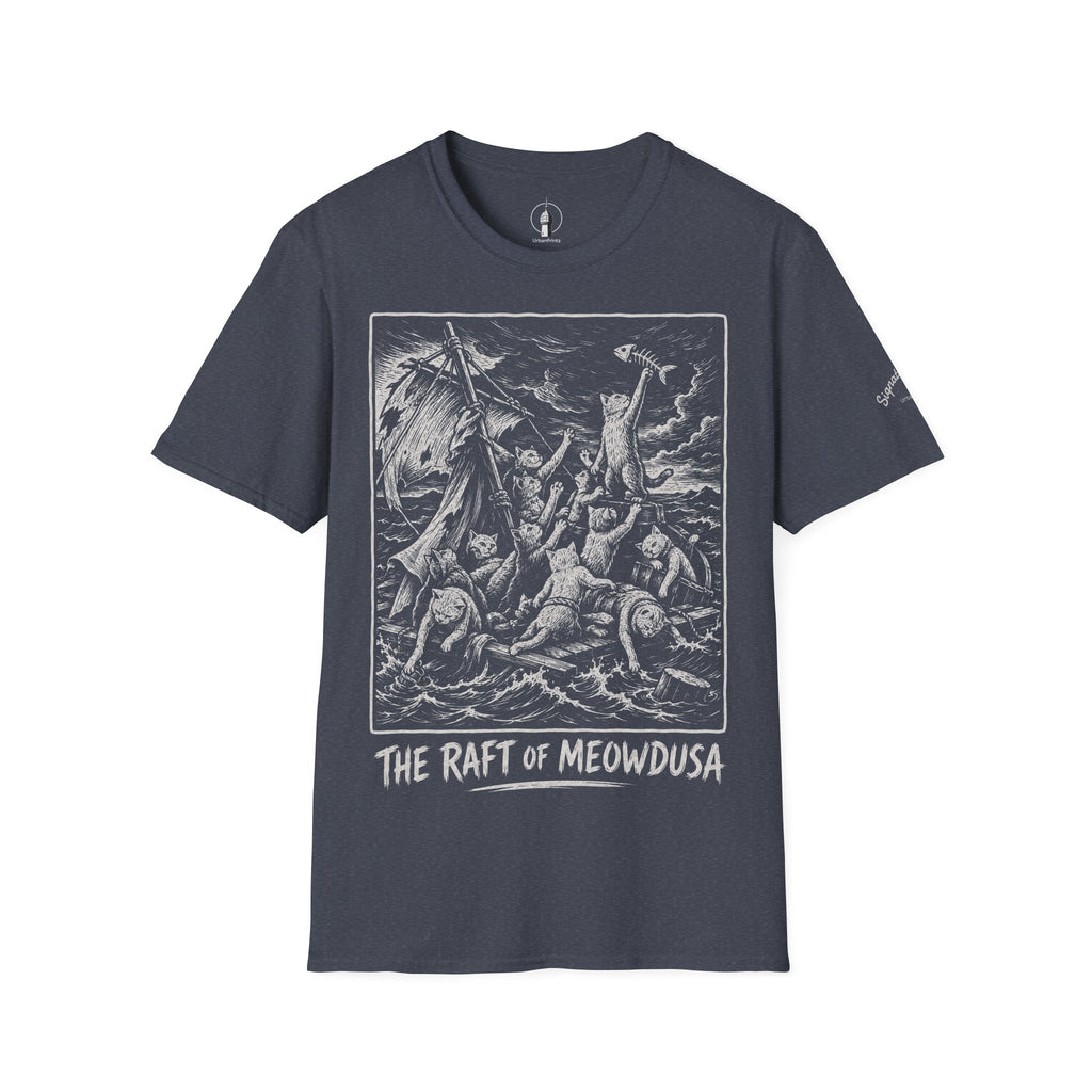 The Raft of Meowdusa Katzen Kunstparodie T Shirt – Cat Art collection | UrbanPrintz