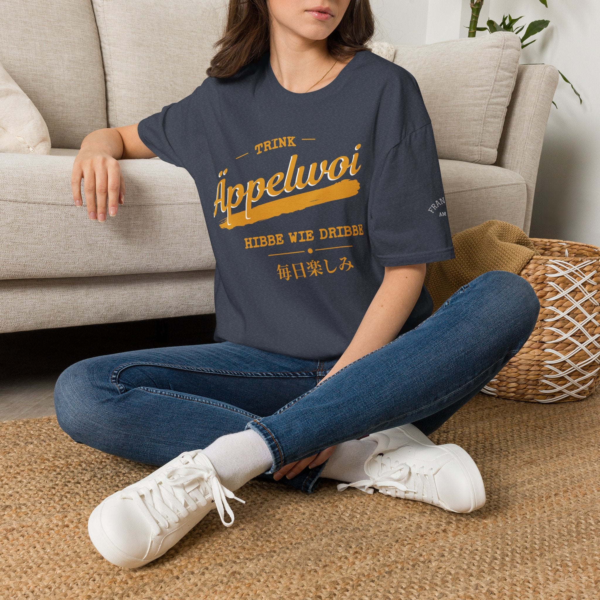 Äppelwoi Hibbe wie Dribbe T Shirt – Fun collection | UrbanPrintz